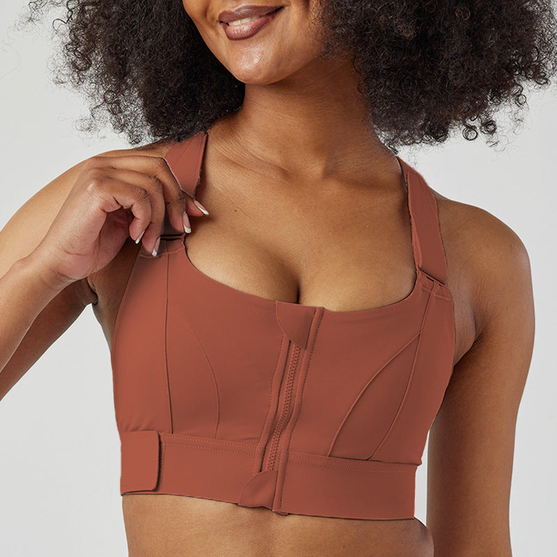 ZIP Front Adjustable Sports Bra | Wilde Mode | Recycled Fabric