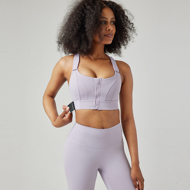 ZIP Front Adjustable Sports Bra | Wilde Mode | Recycled Fabric