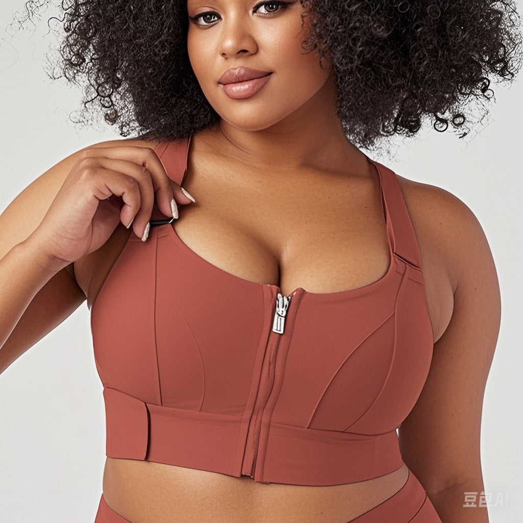 ZIP Front Adjustable Sports Bra | Wilde Mode | Recycled Fabric