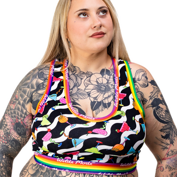 Comfort Bralette | Wilde Mode Cocktail Waves | Organic Cotton