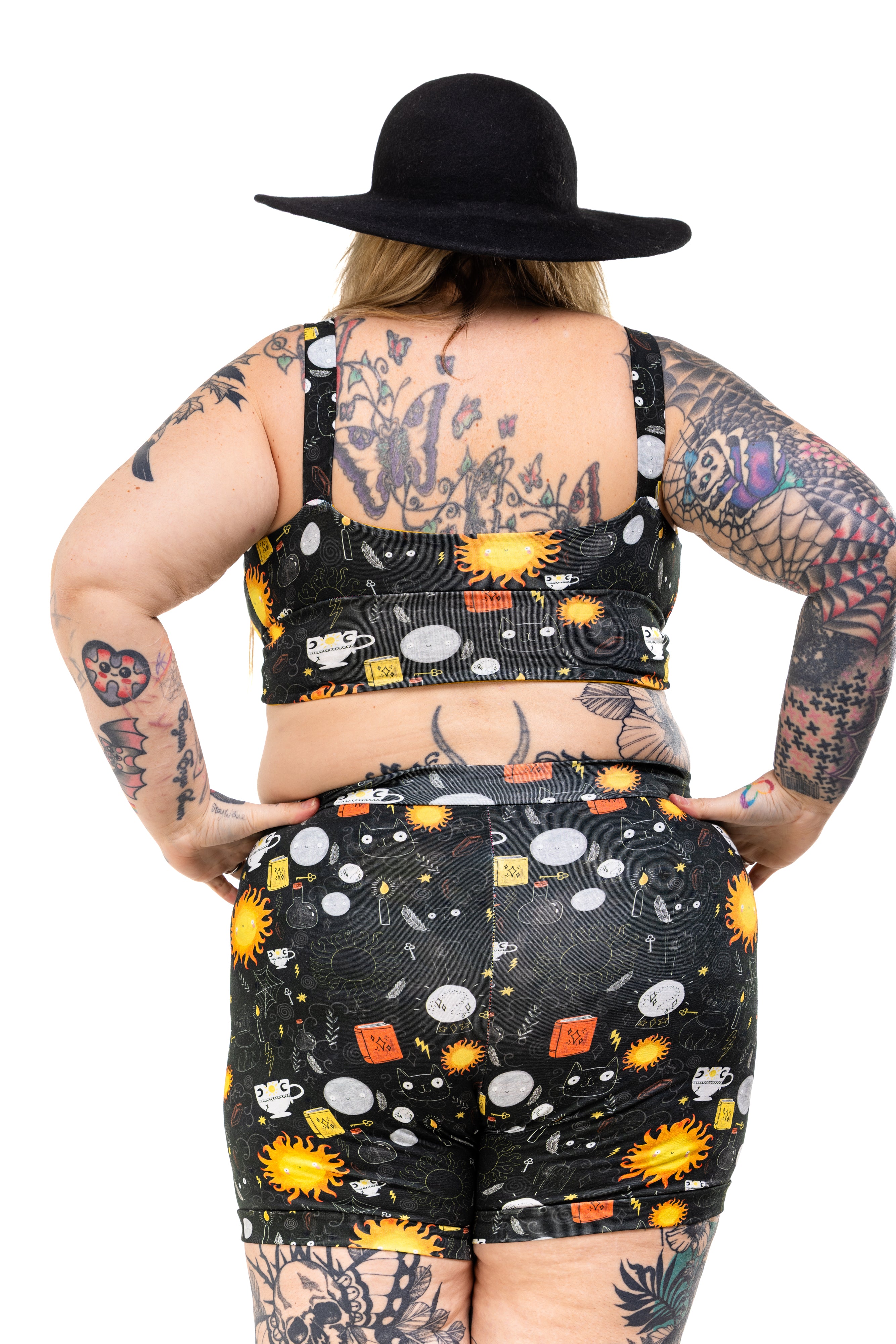 Comfort Bra | Wilde Mode X Katie Abey Solar WItch Print | Organic Cotton