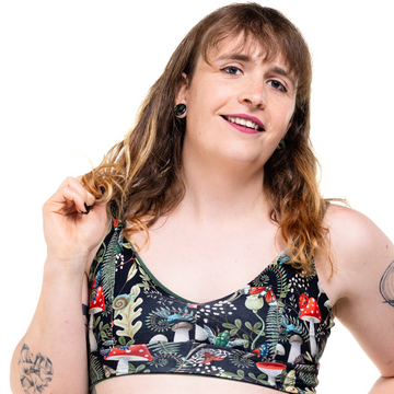 Wilde Mode Comfort Bra | Nightshade Hollow | Organic Cotton