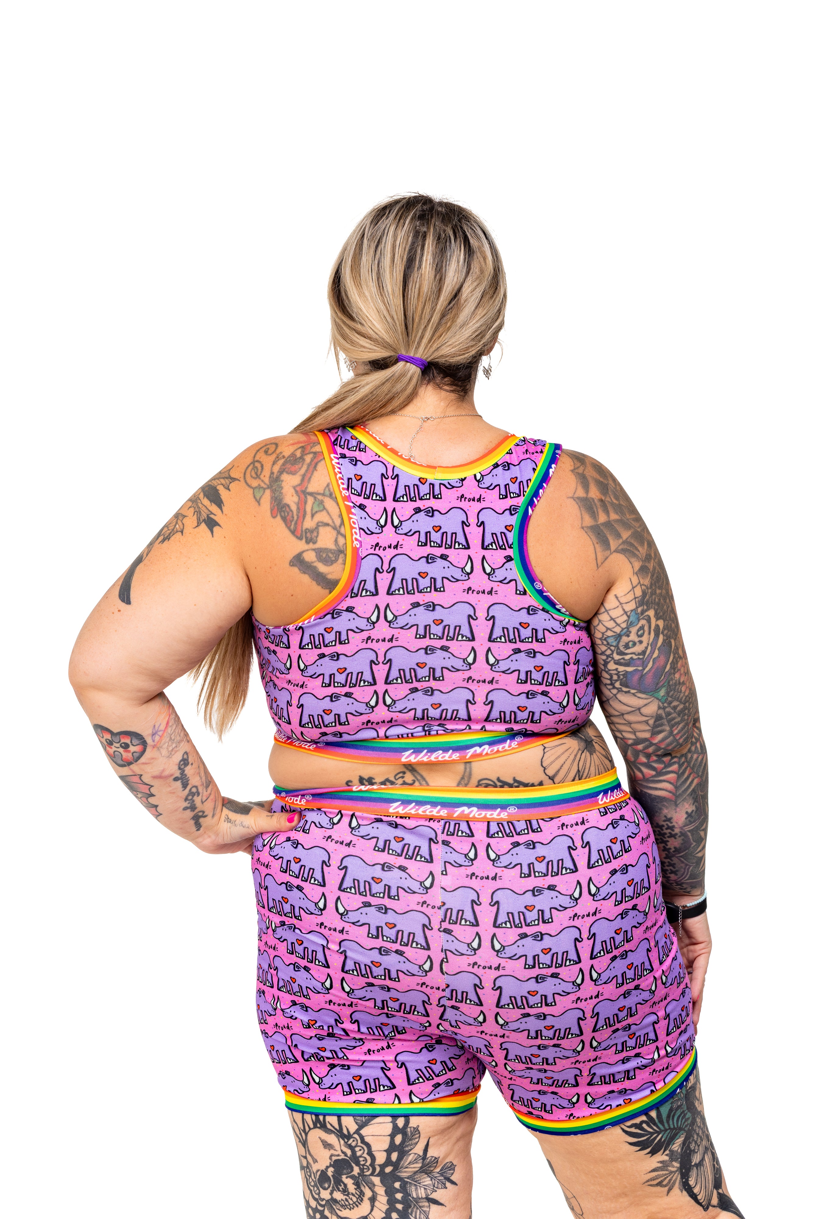 Comfort Bralette | Wilde Mode Pride Rhino | Organic Cotton