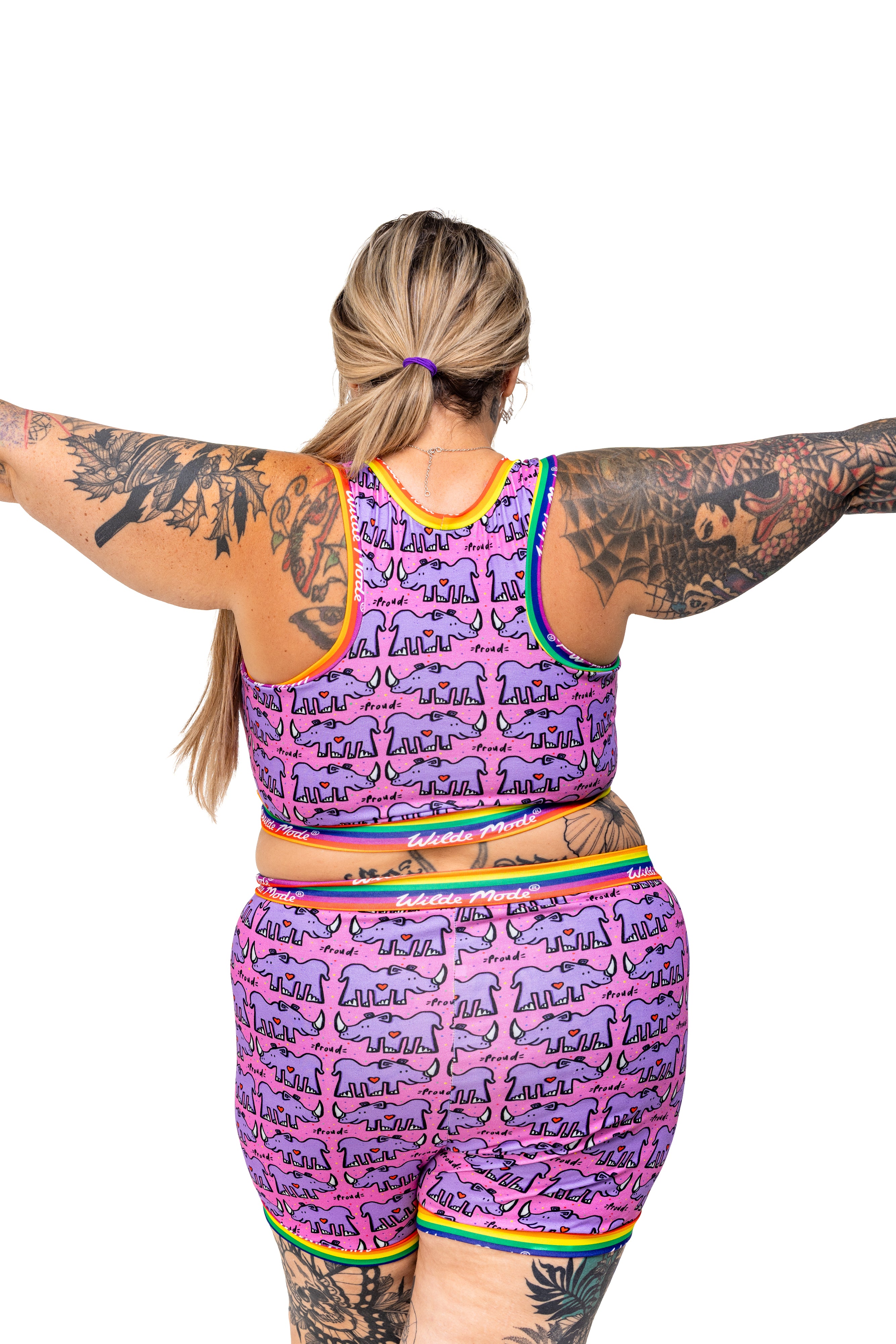 Comfort Bralette | Wilde Mode Pride Rhino | Organic Cotton