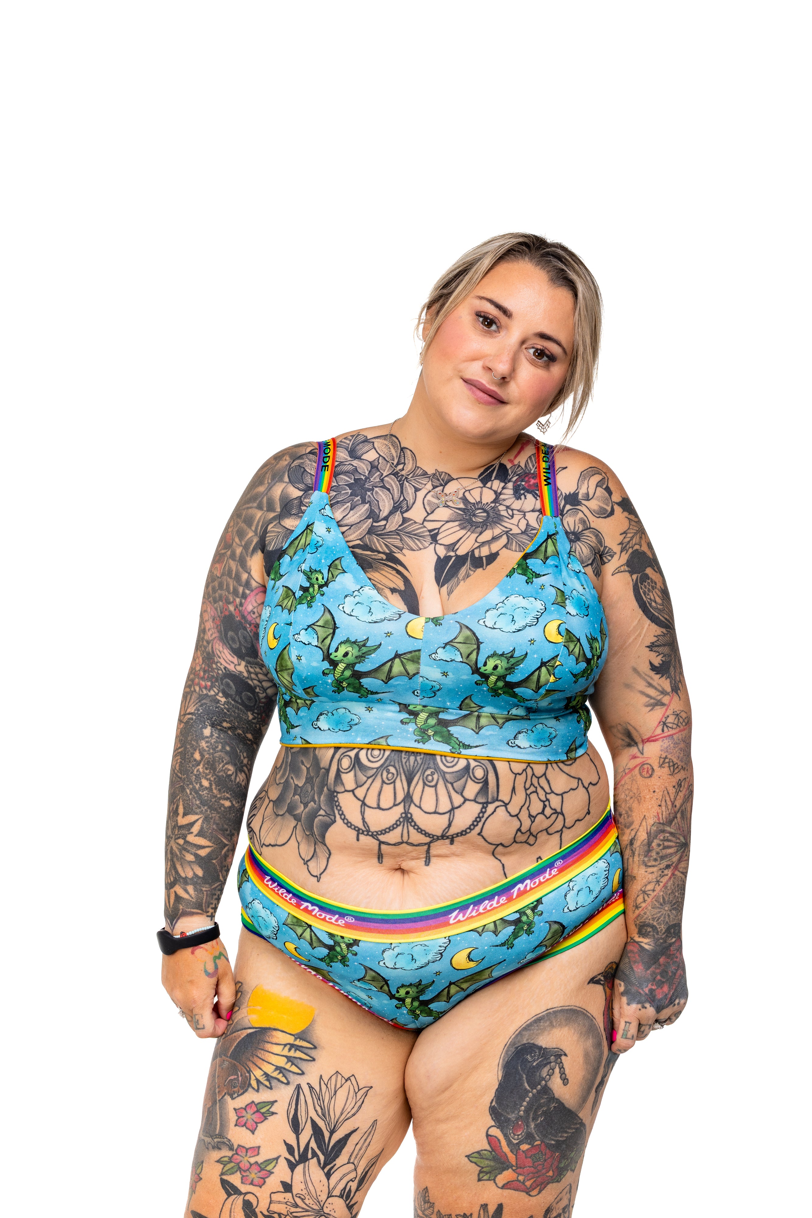 Wilde Mode Comfort Bra | Dragon Print | Organic Cotton