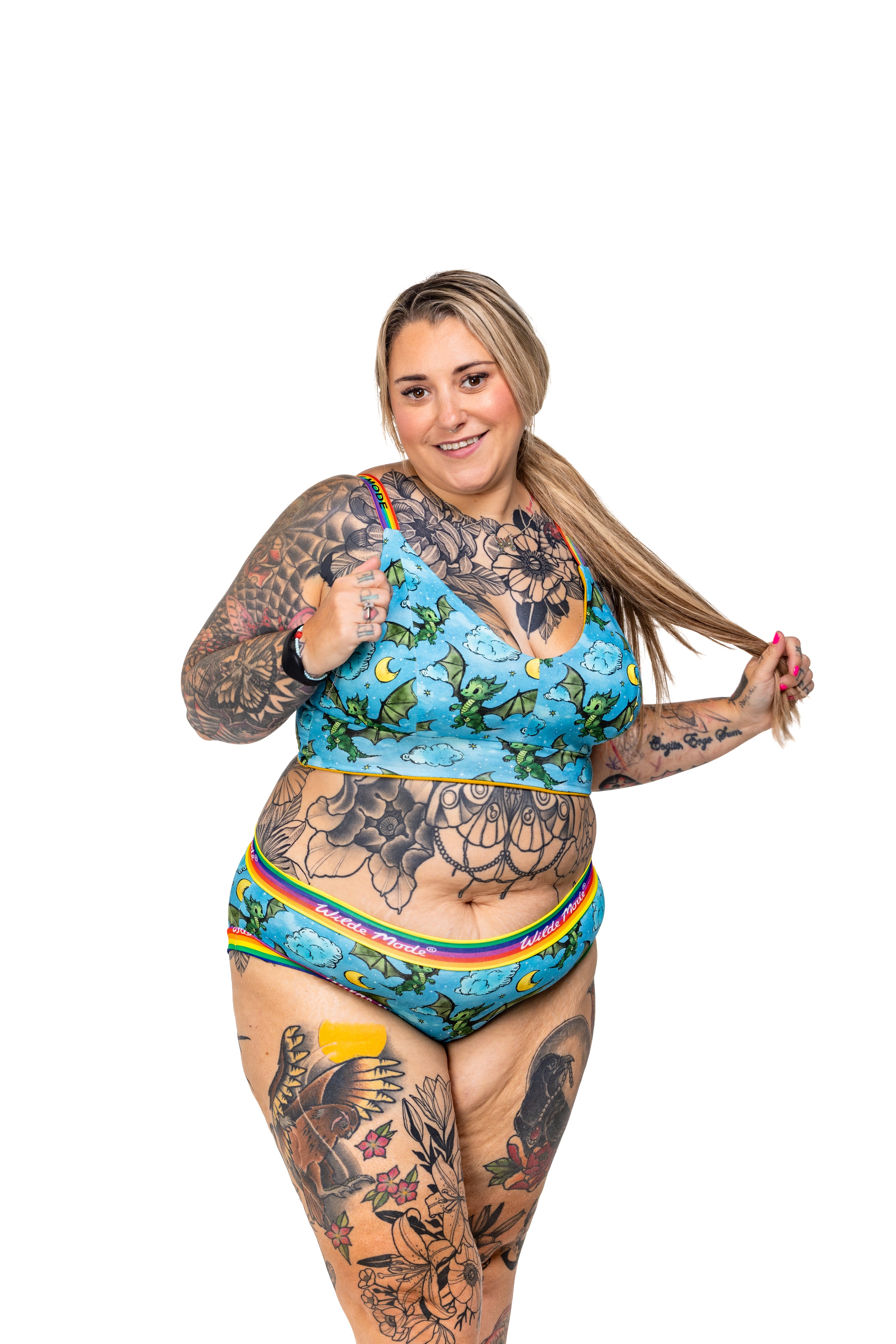 Wilde Mode Comfort Bra | Dragon Print | Organic Cotton