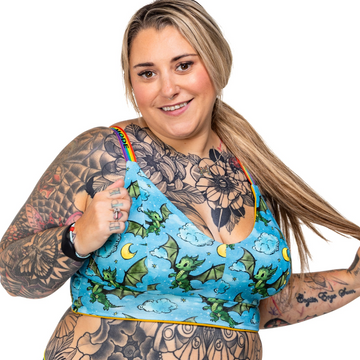 Wilde Mode Comfort Bra | Dragon Print | Organic Cotton