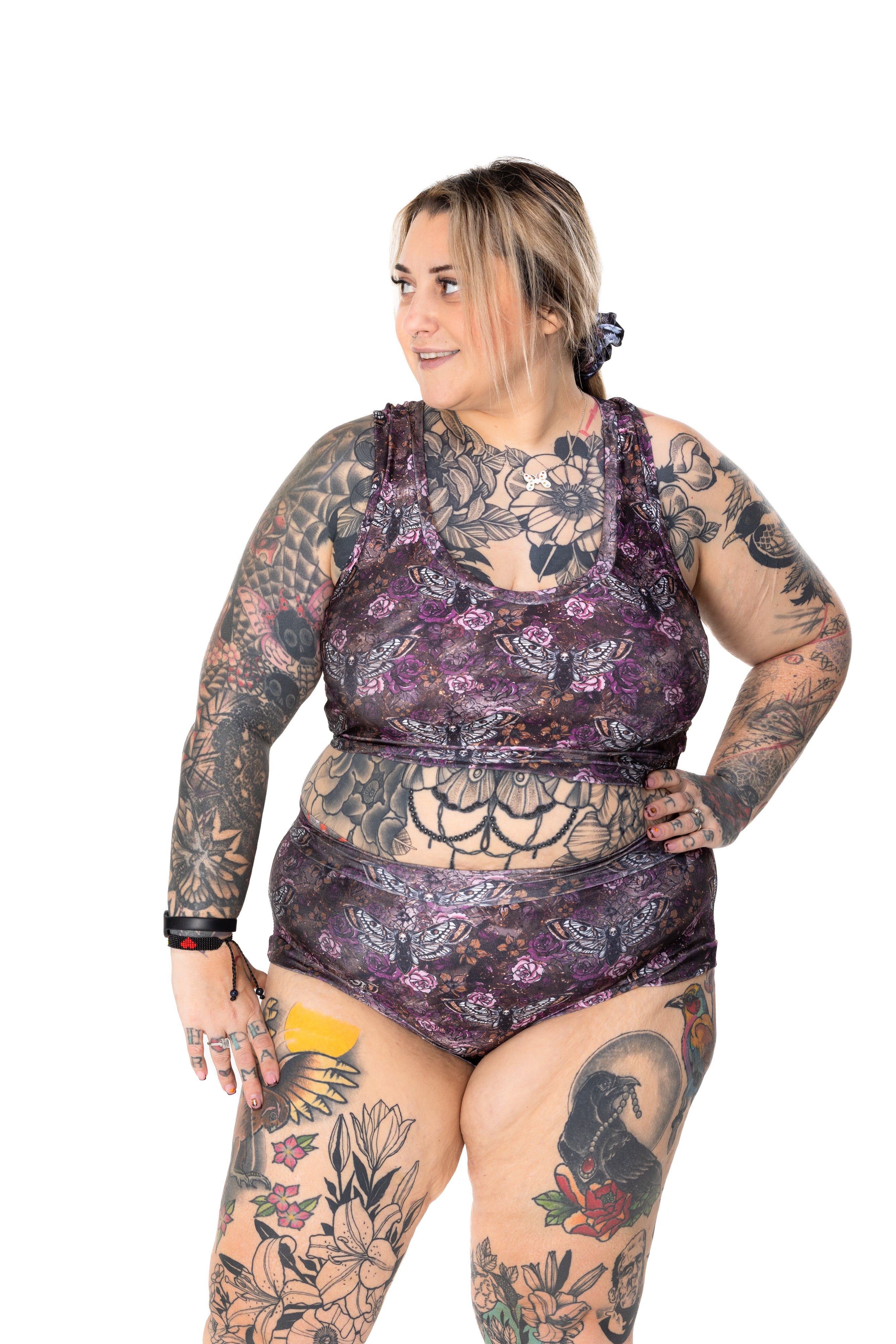 Wilde Mode Swim Bralette | Goth Moth | Recycled