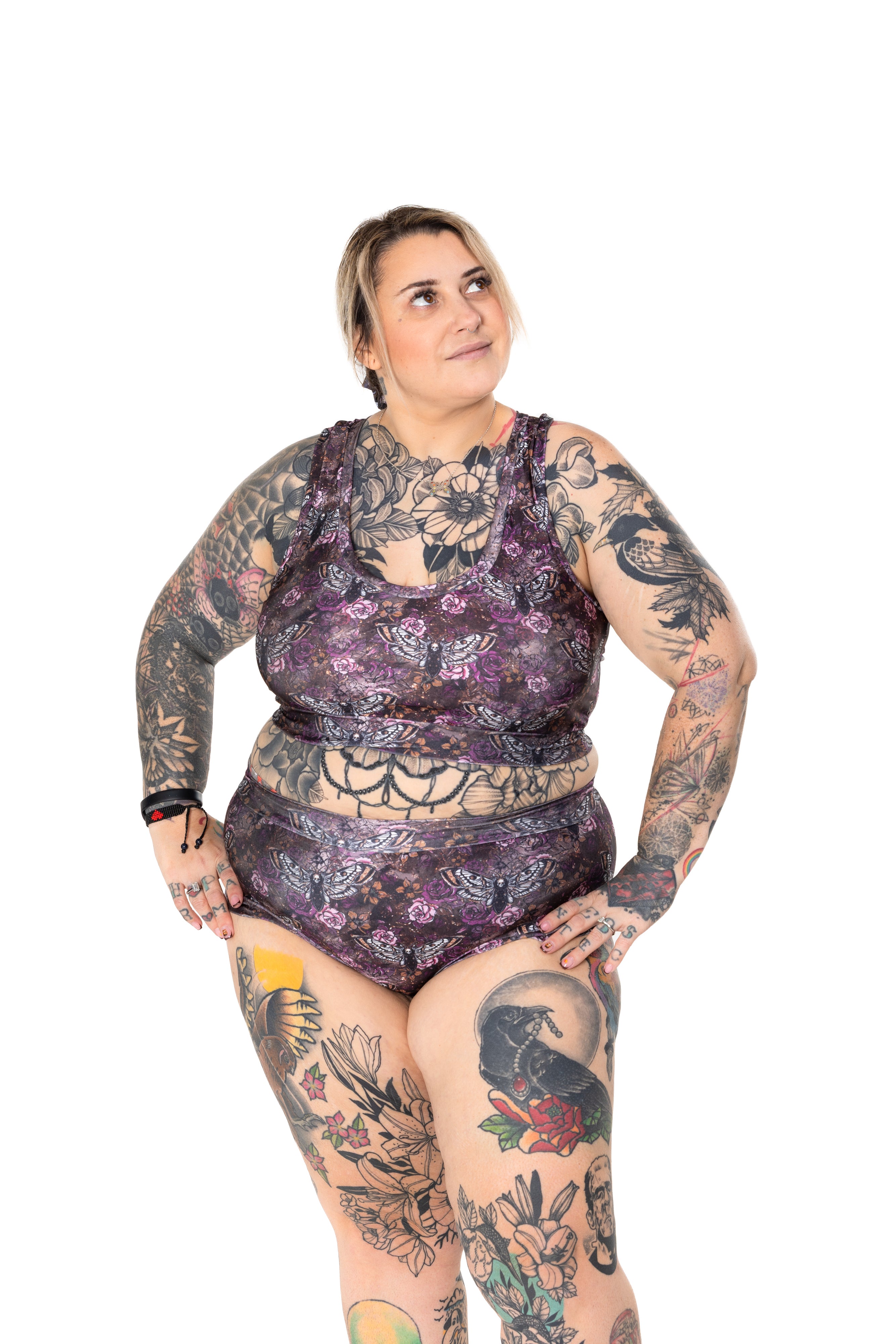 Wilde Mode Swim Bralette | Goth Moth | Recycled