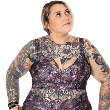 Wilde Mode Swim Bra | Goth Moth