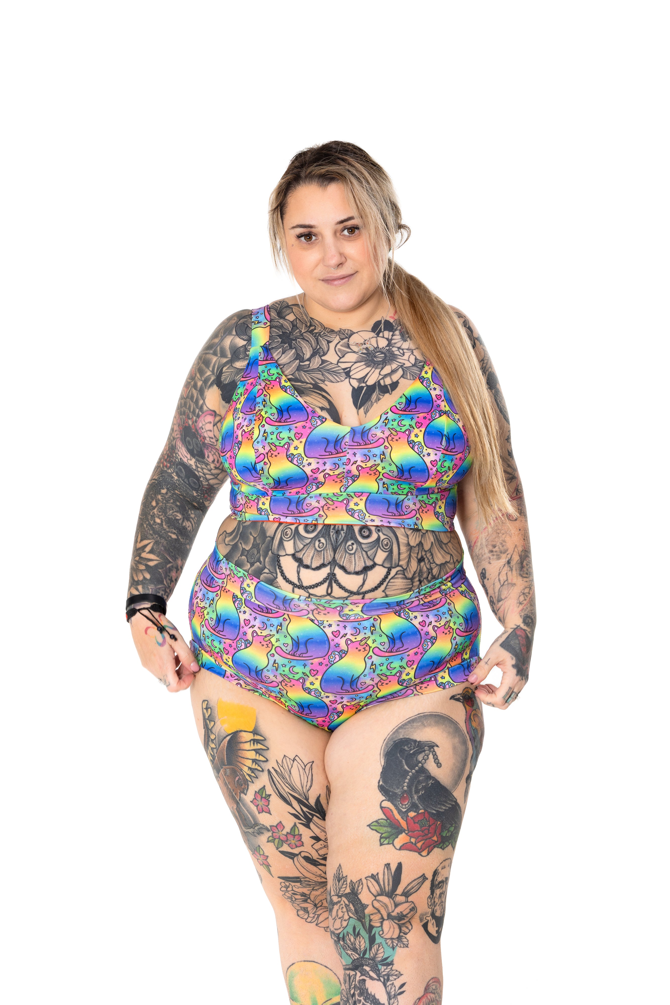 Comfort Briefs | Rainbow Unicorn Cats | Organic Cotton