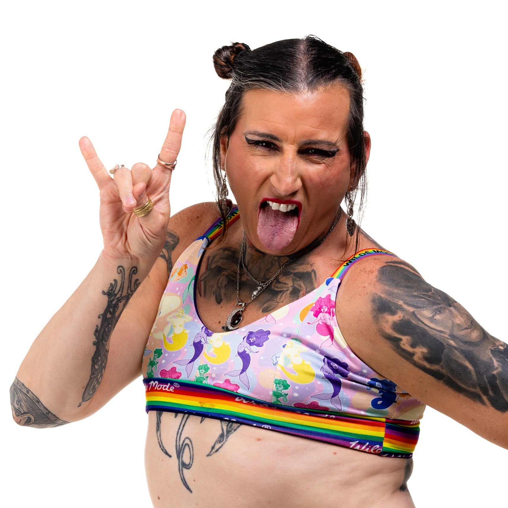 Comfort Bra | Wilde Mode Pride Merfolk | Organic Cotton