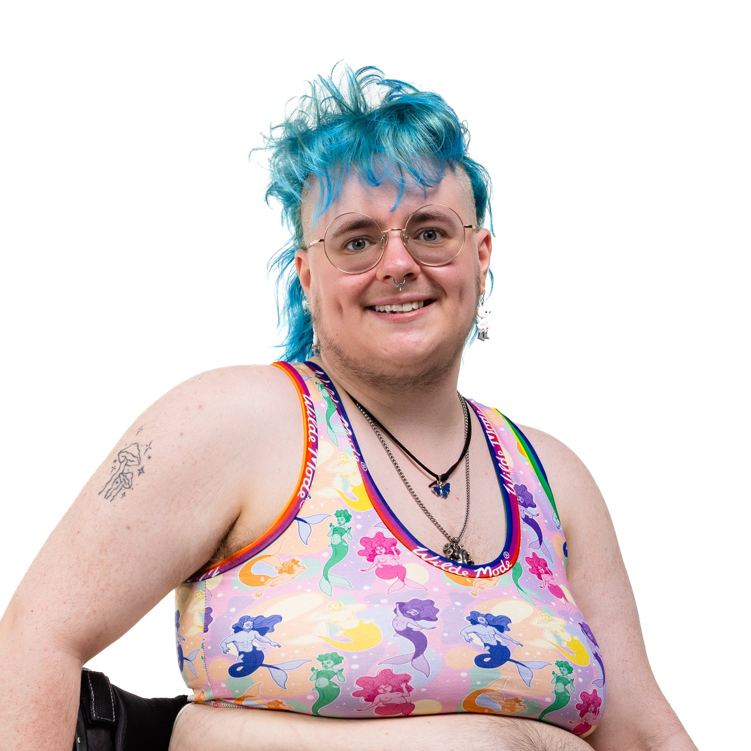 Comfort Bralette | Wilde Mode Pride Merfolk | Organic Cotton