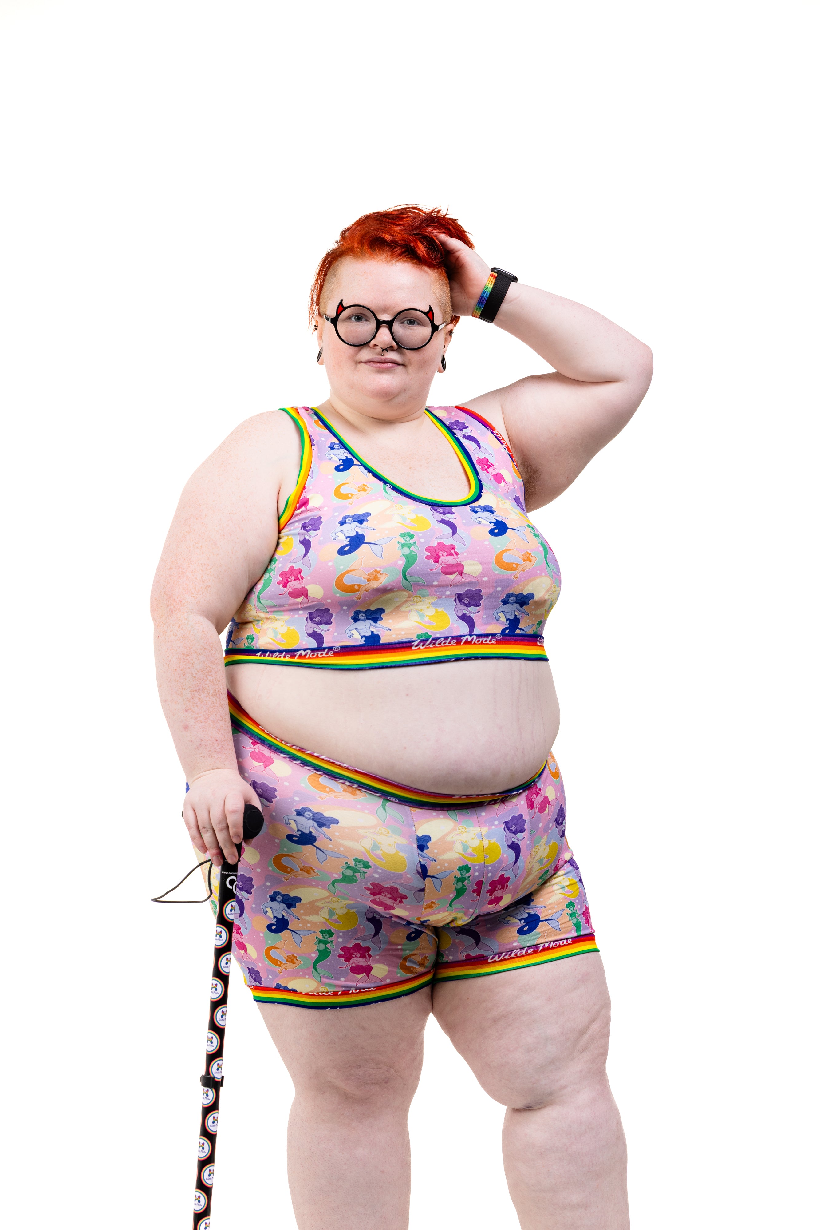 Comfort Bralette | Wilde Mode Pride Merfolk | Organic Cotton
