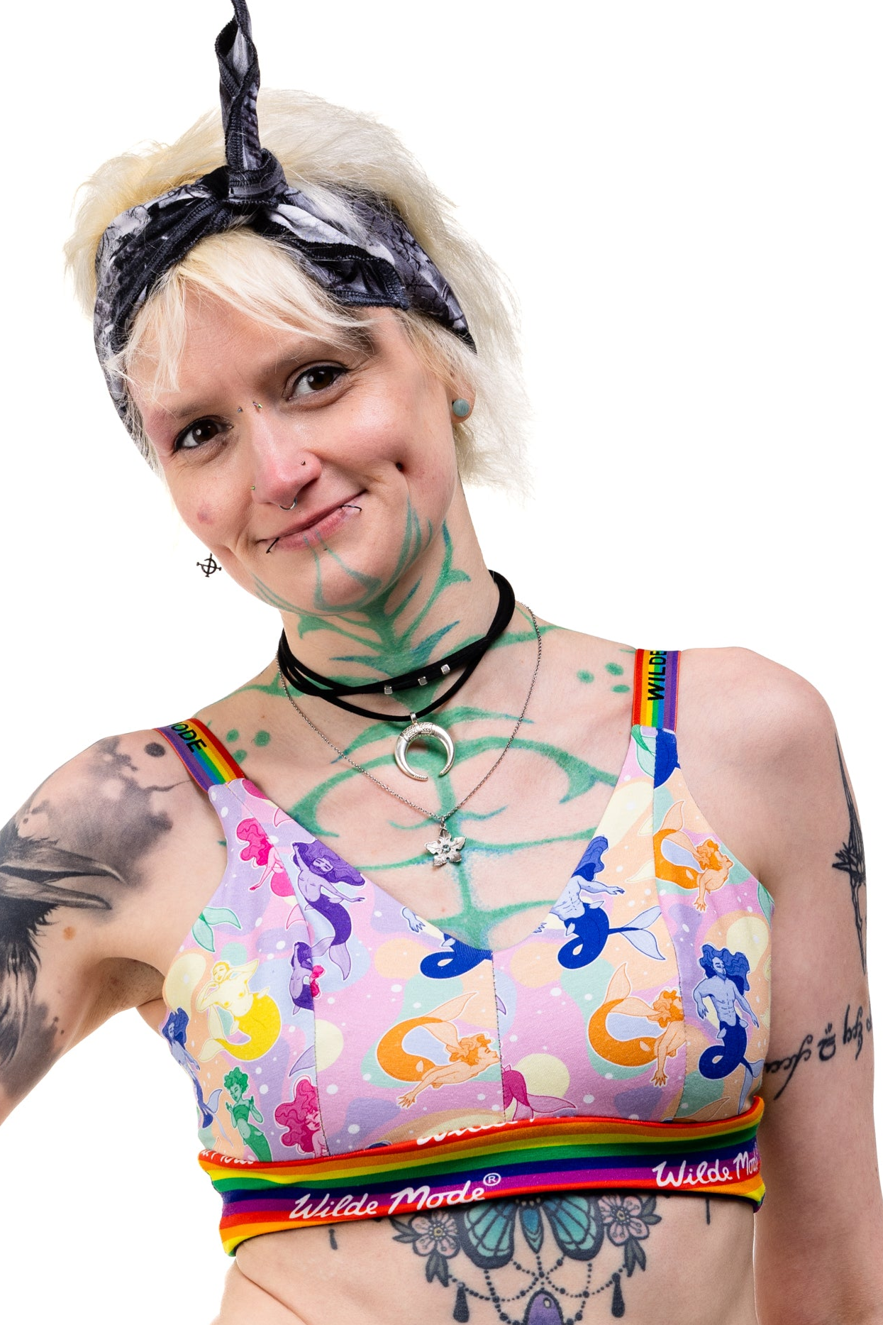 Comfort Bra | Wilde Mode Pride Merfolk | Organic Cotton