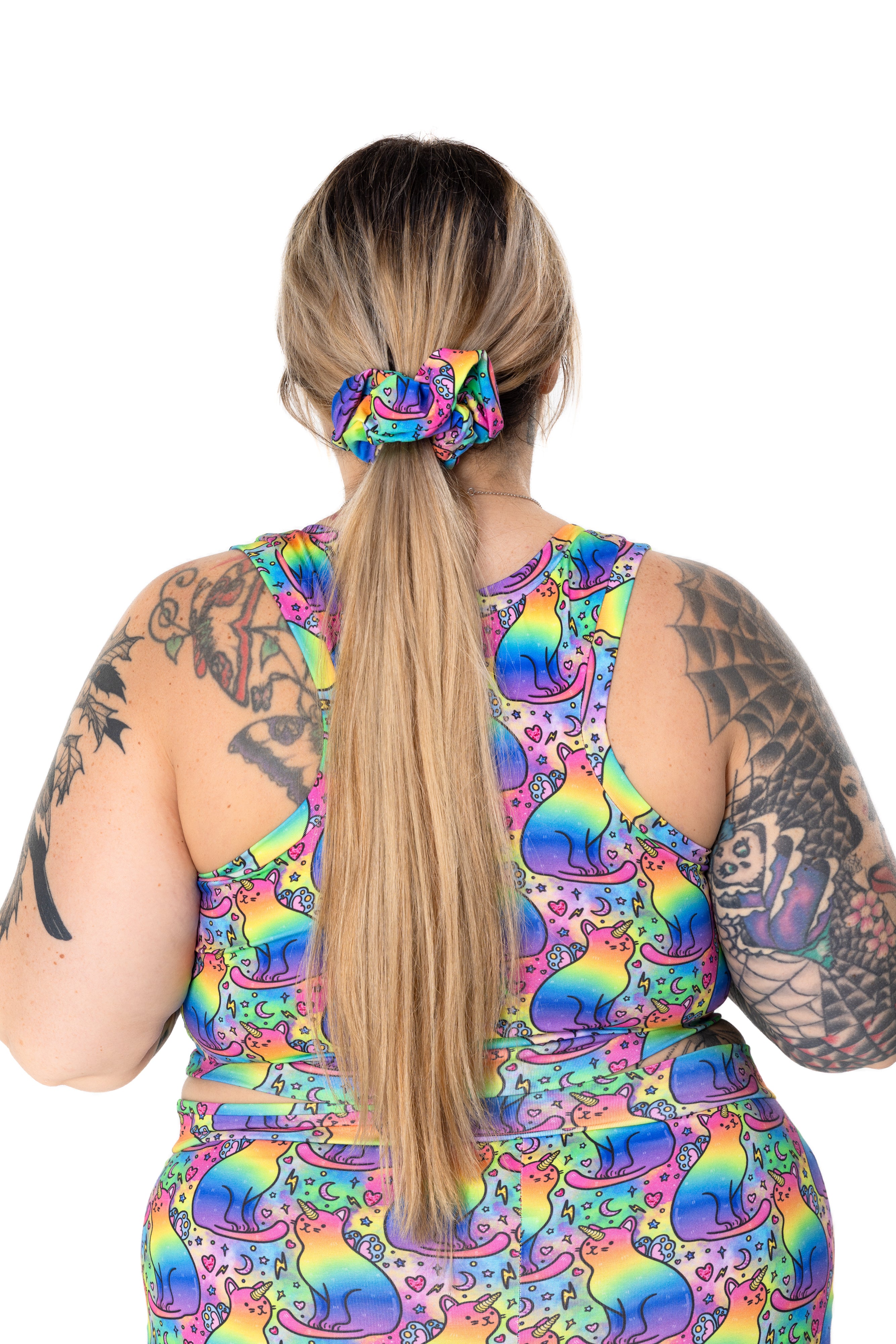 Wilde Mode Comfort Bralette | Rainbow Unicorn Cats | Organic Cotton
