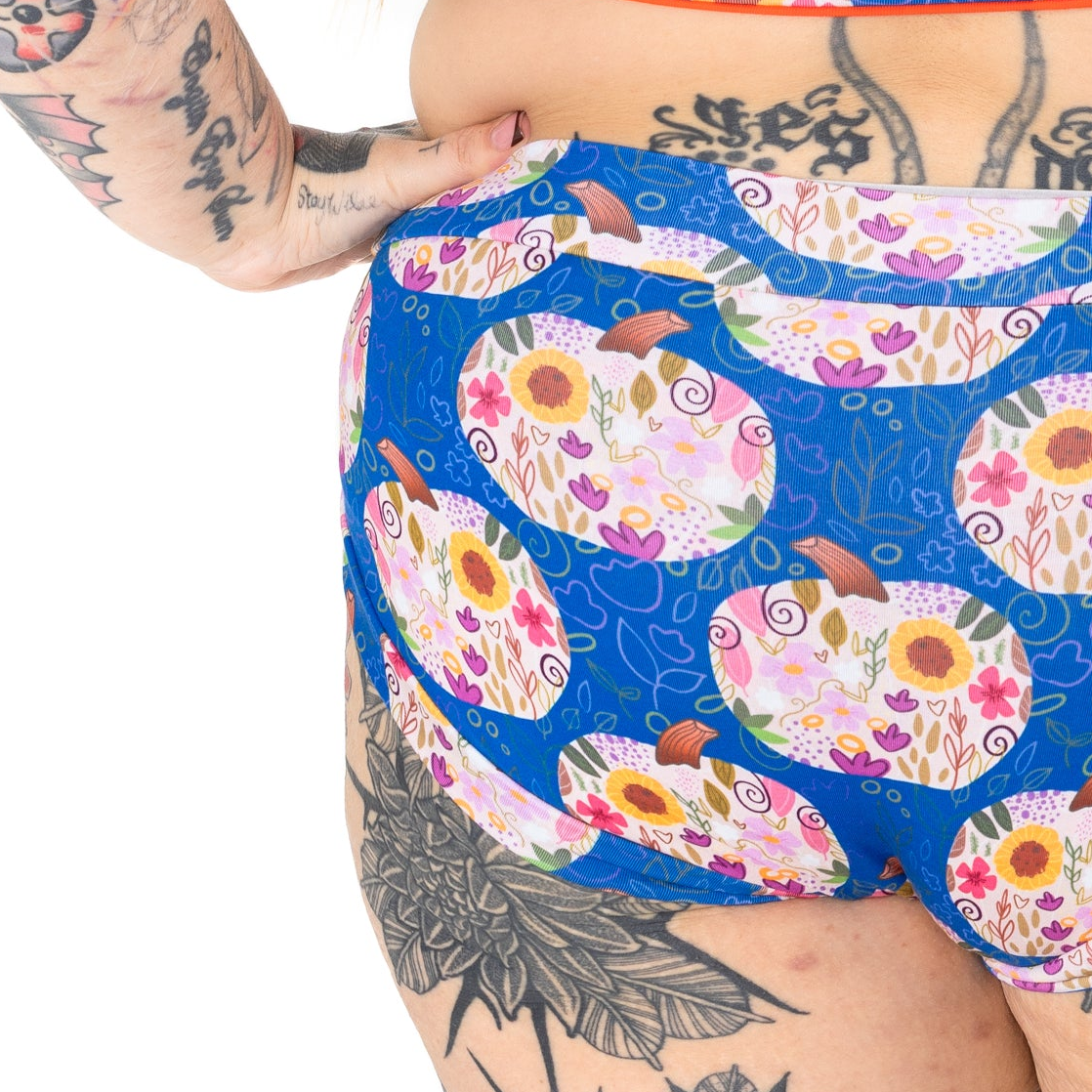 Brief | Floral Pumpkins | Organic Cotton