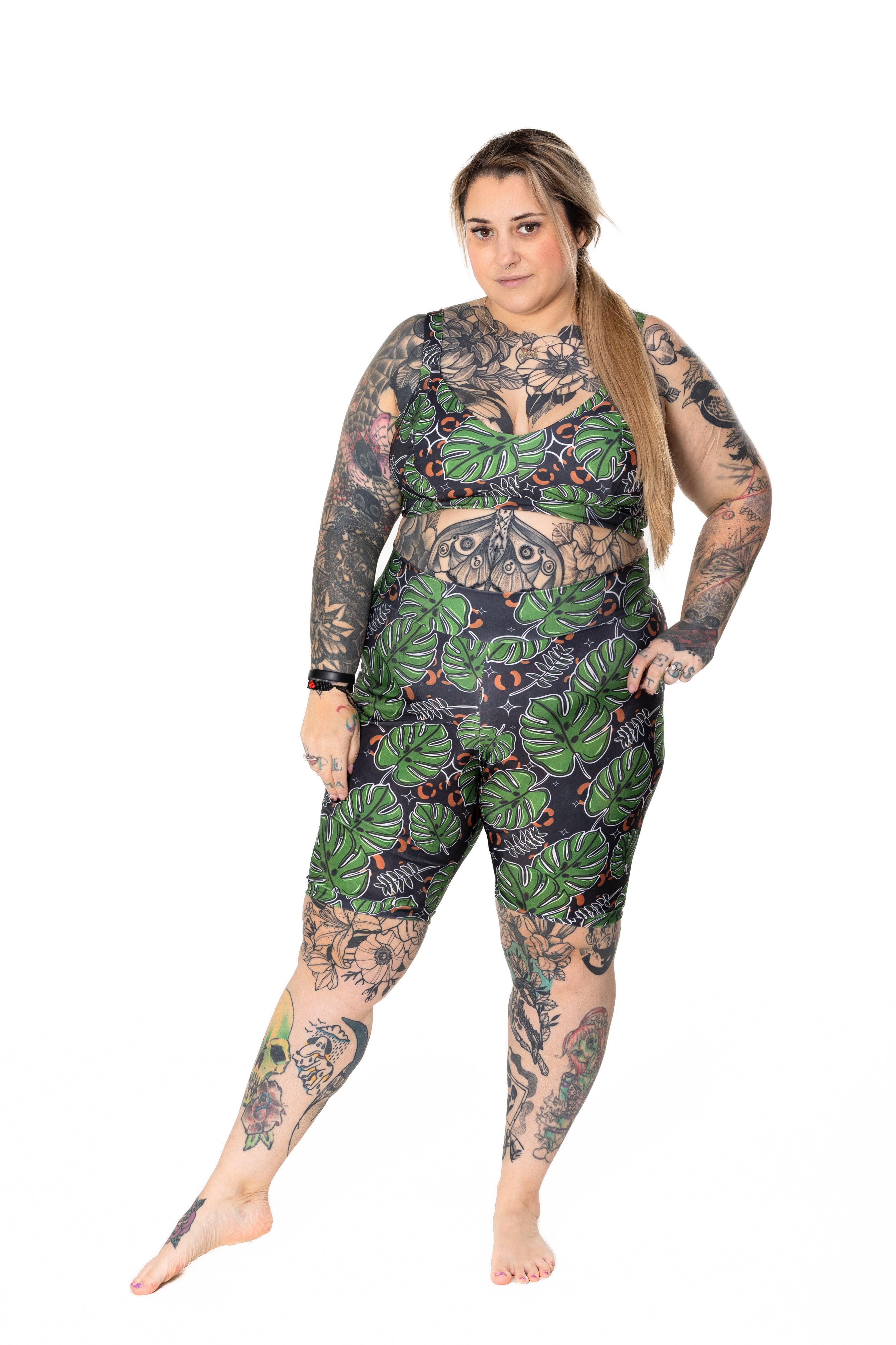 Comfort Bra | Monstera Plant Print | Organic Cotton