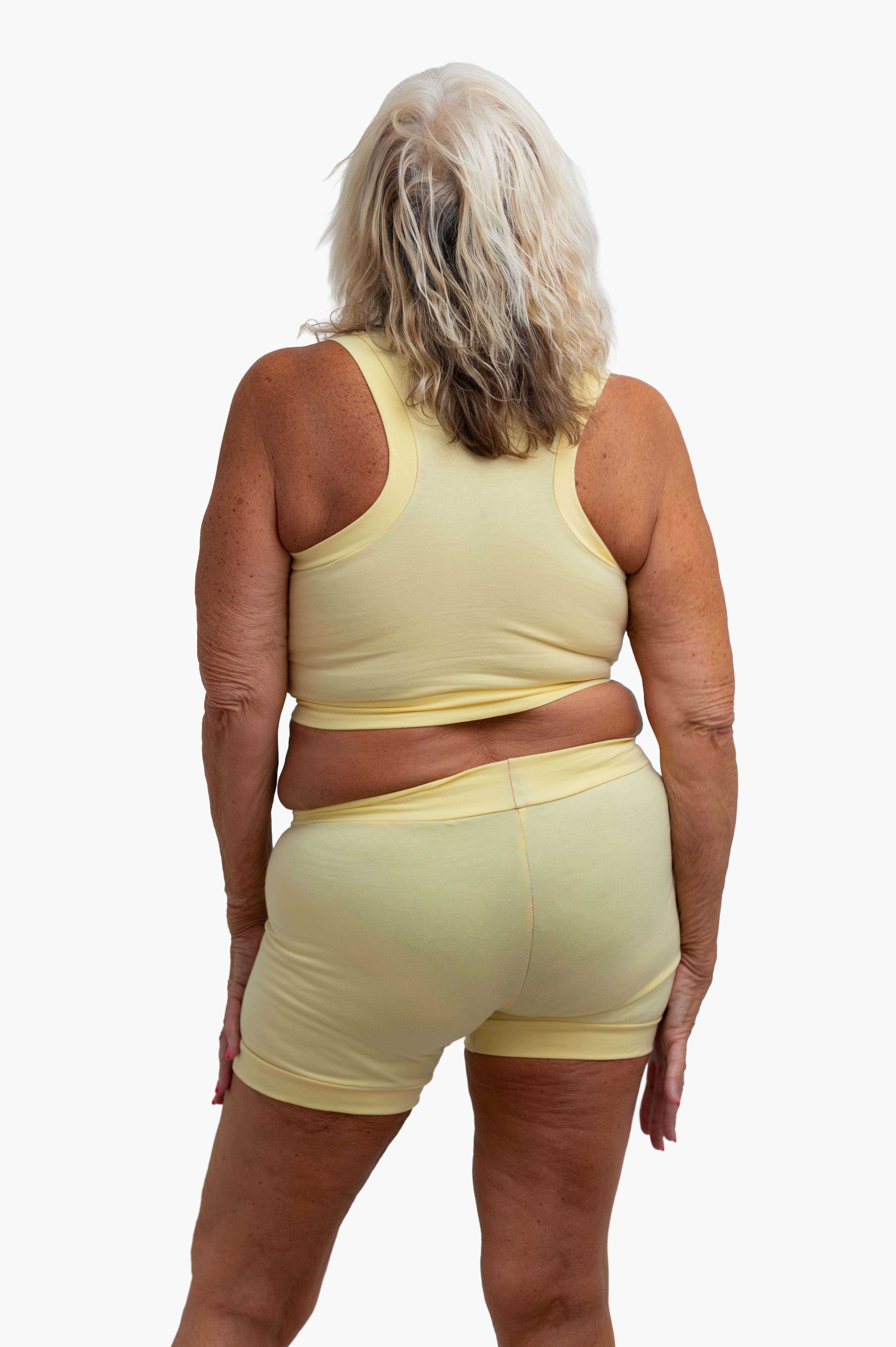 Comfort Boxers | Pastel Pop Lemon Yellow | Organic Cotton | XS - 6XL | Handmade in UK