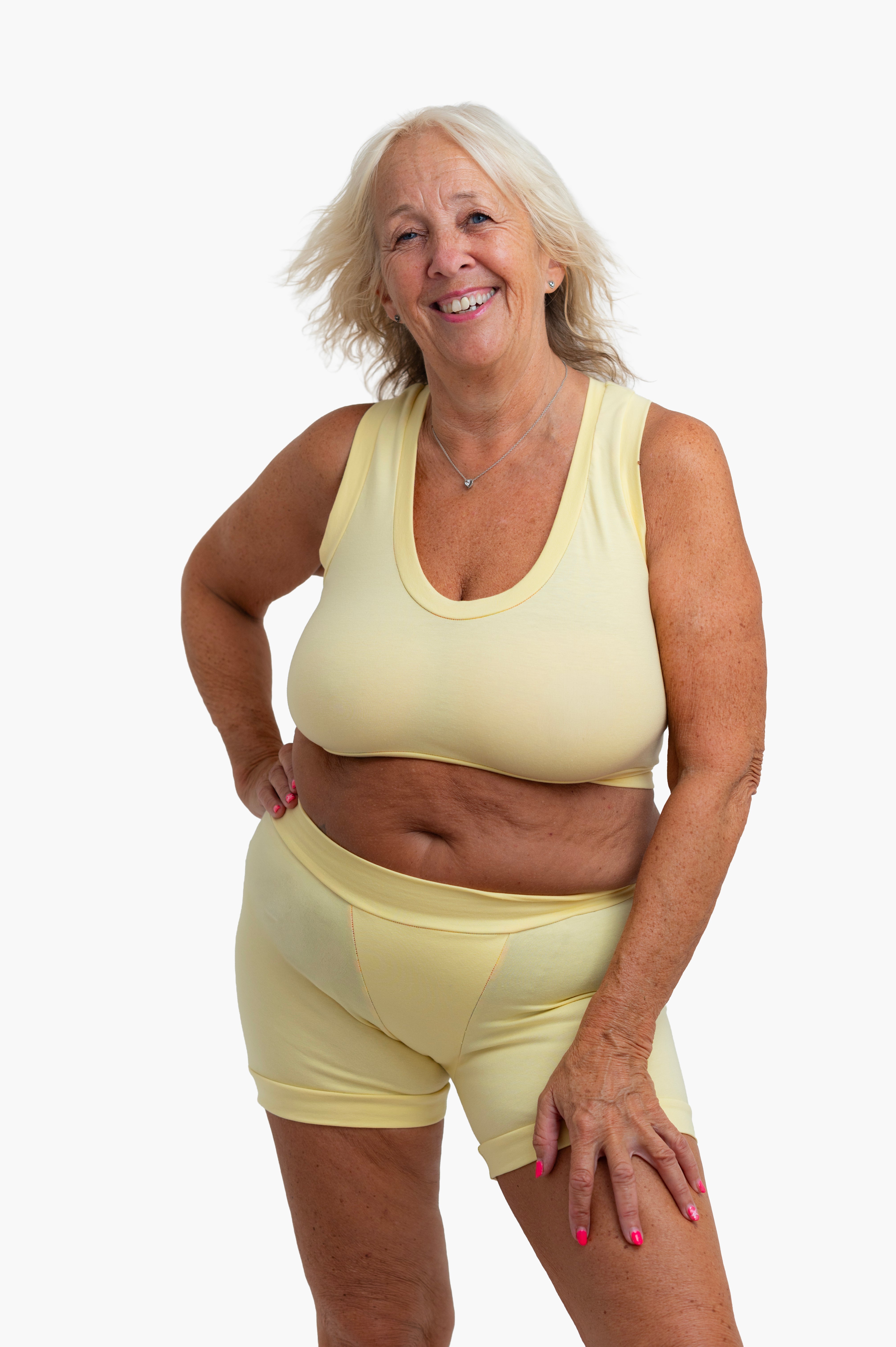 Comfort Boxers | Pastel Pop Lemon Yellow | Organic Cotton | XS - 6XL | Handmade in UK