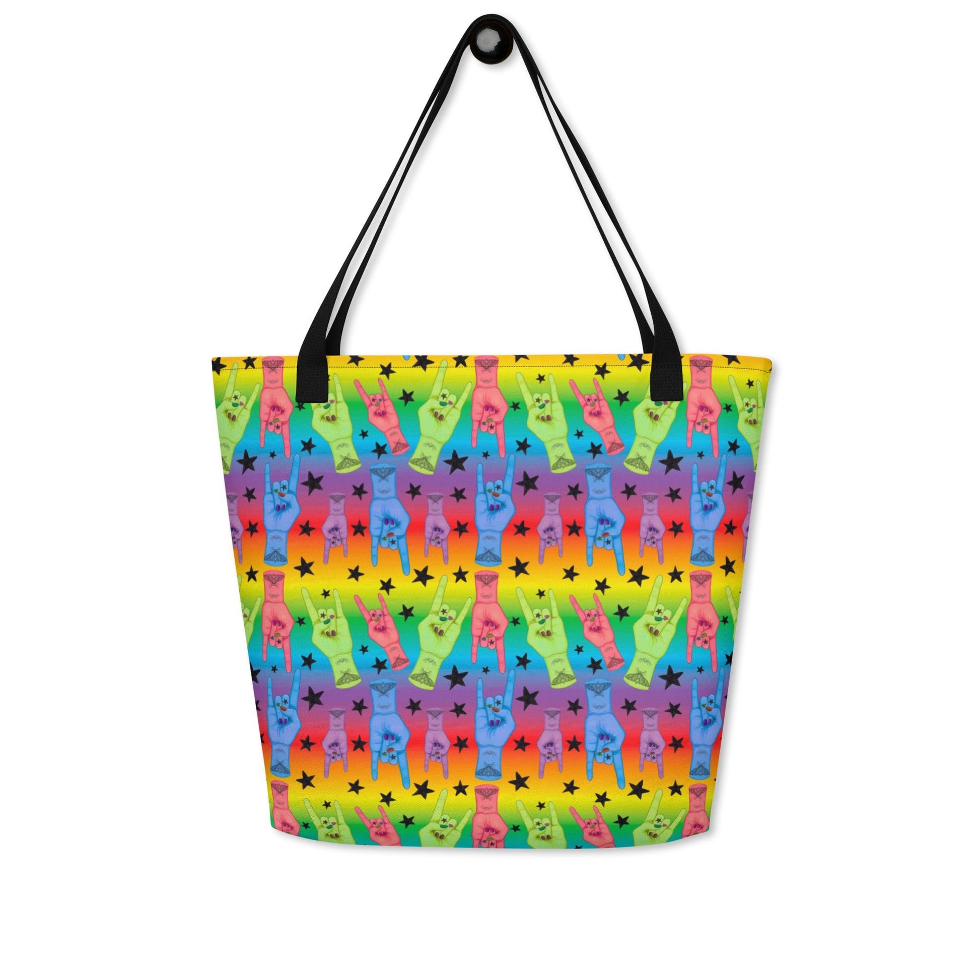 All-Over Print Large Tote Bag | Hail to the King | Brandon Tribute - Designed By Debz
