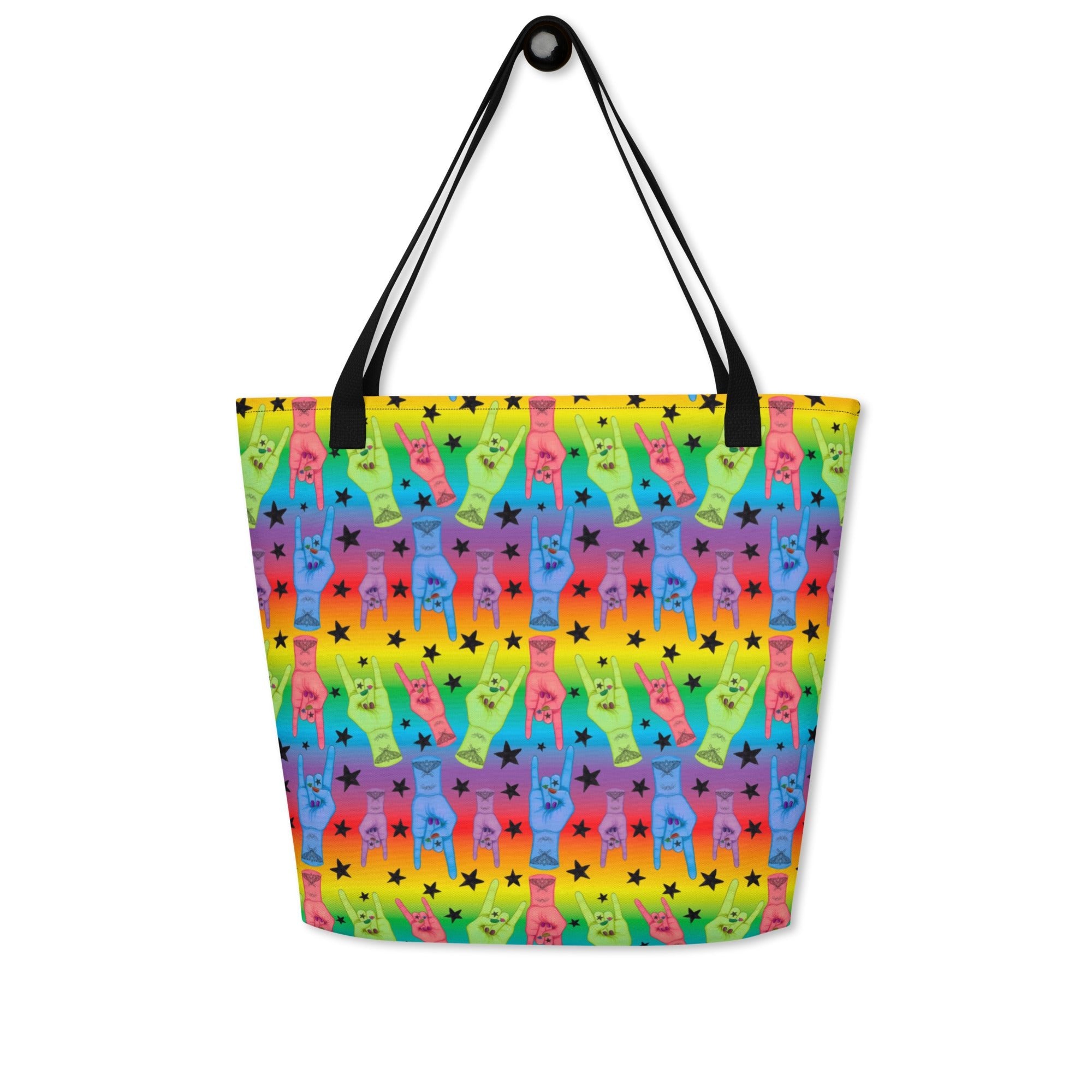 All-Over Print Large Tote Bag | Hail to the King | Brandon Tribute - Designed By Debz