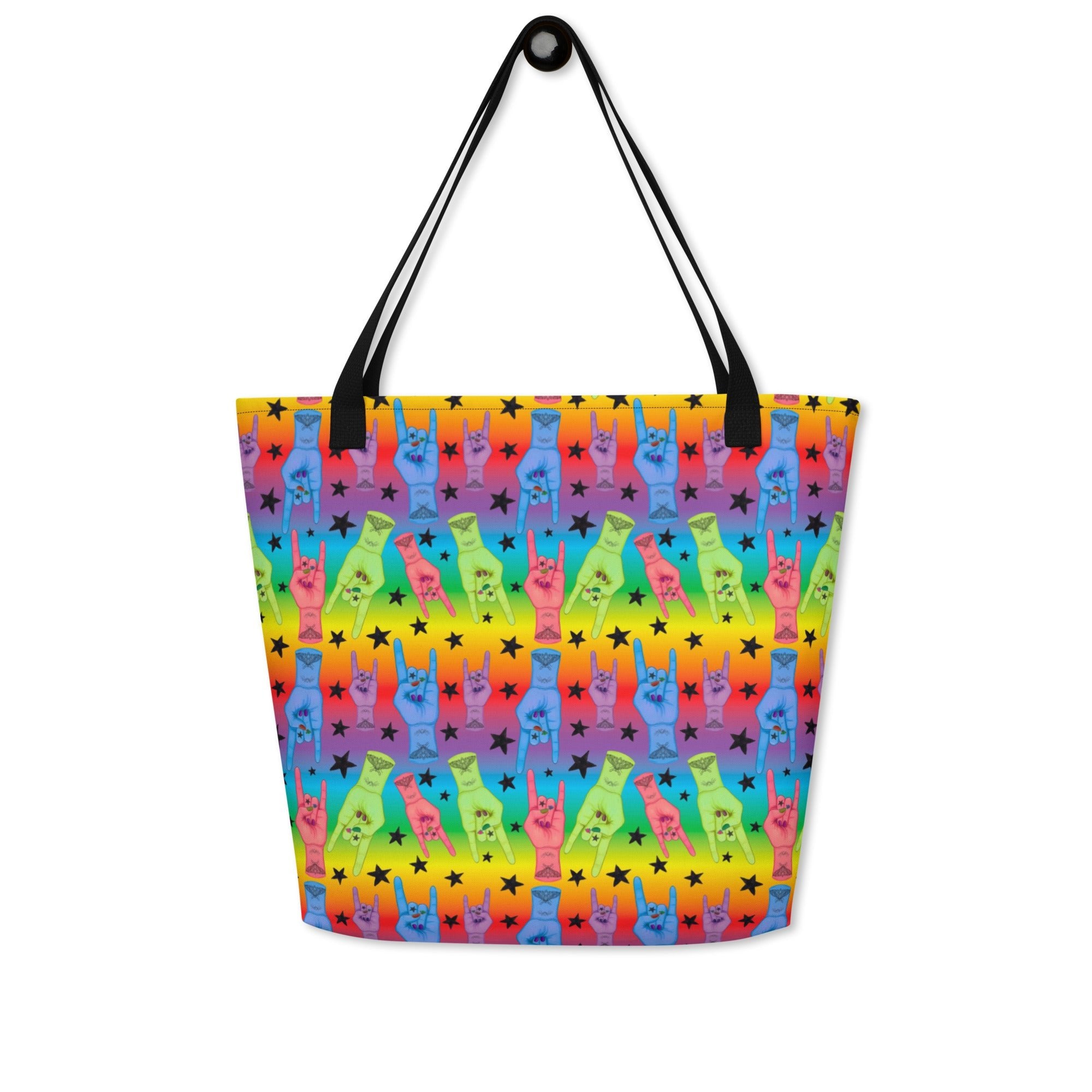 All-Over Print Large Tote Bag | Hail to the King | Brandon Tribute - Designed By Debz