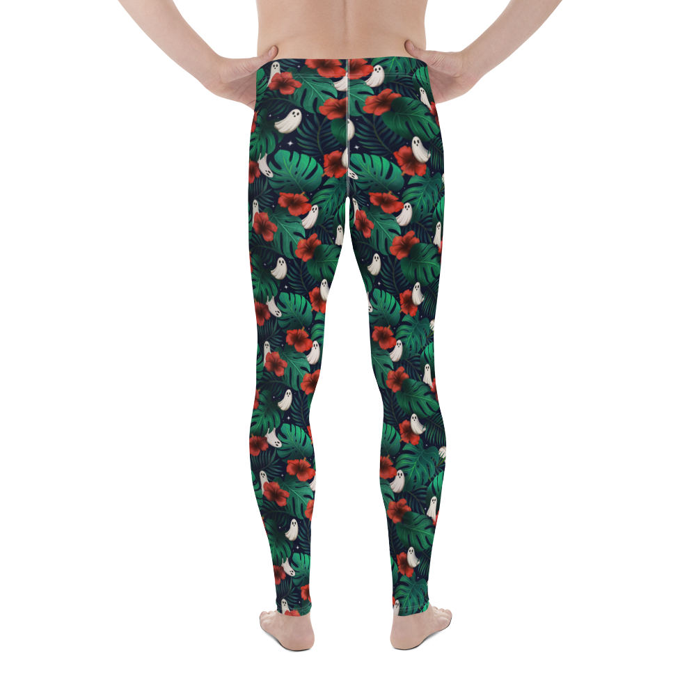 Pouched Leggings | Spooky Monstera | Recycled
