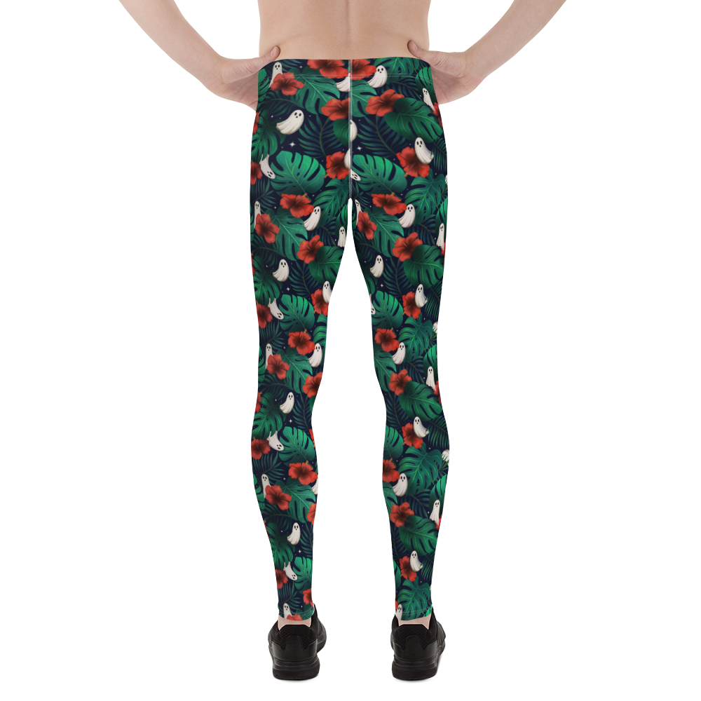 Pouched Leggings | Spooky Monstera | Recycled
