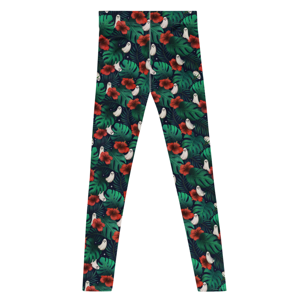 Pouched Leggings | Spooky Monstera | Recycled