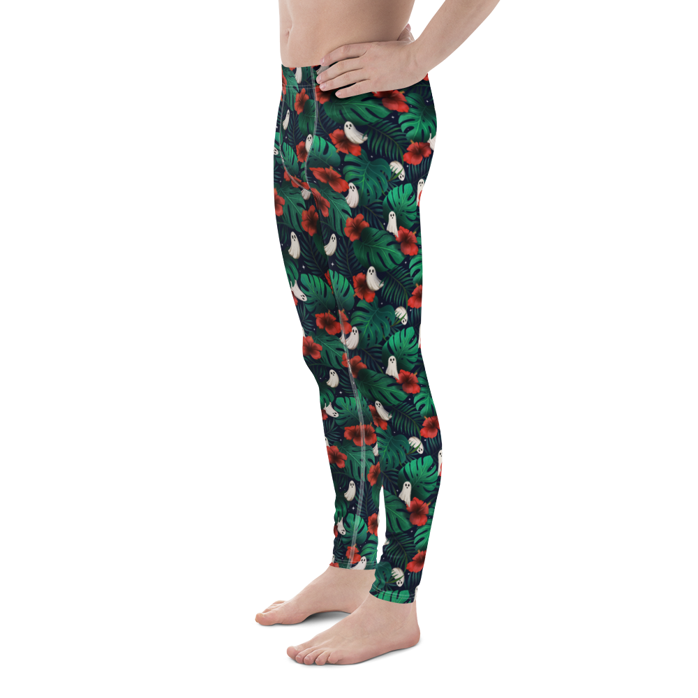 Pouched Leggings | Spooky Monstera | Recycled