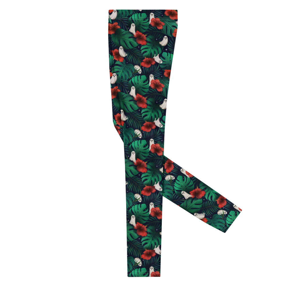 Pouched Leggings | Spooky Monstera | Recycled