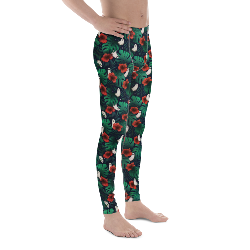 Pouched Leggings | Spooky Monstera | Recycled