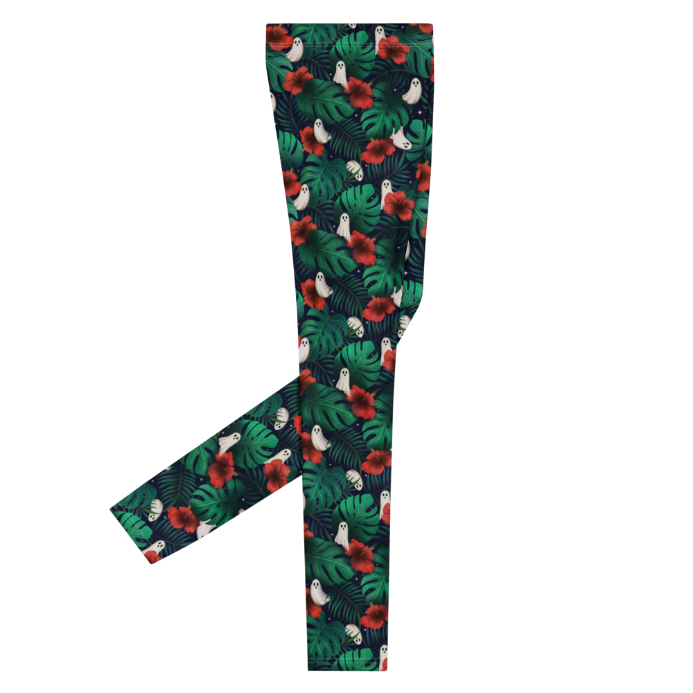 Pouched Leggings | Spooky Monstera | Recycled