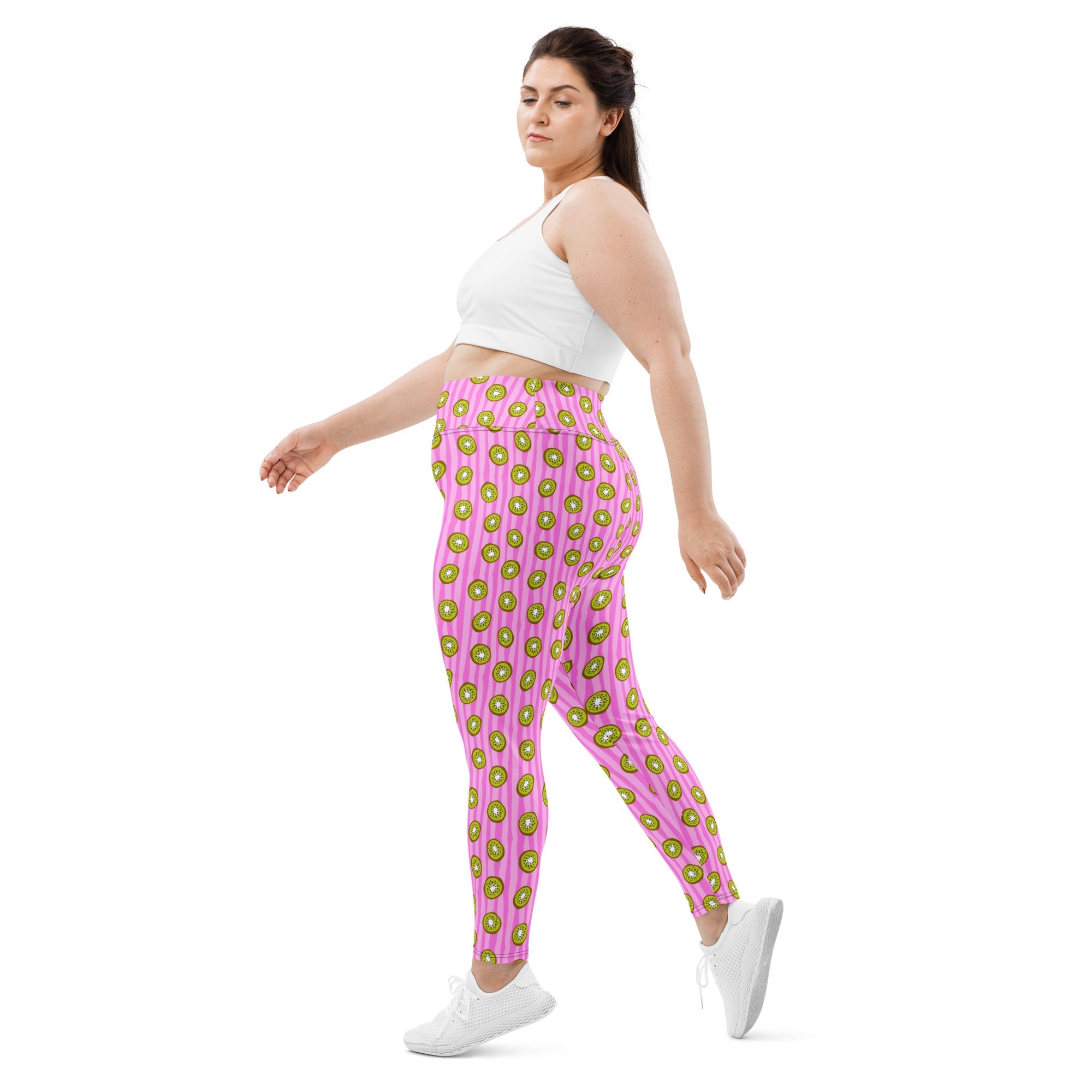 新品未使用PERFECT FORM TOPS & LEGGINGS plus M Kiwi Delight Recycled Leggings Plus Size | Designed By Debz