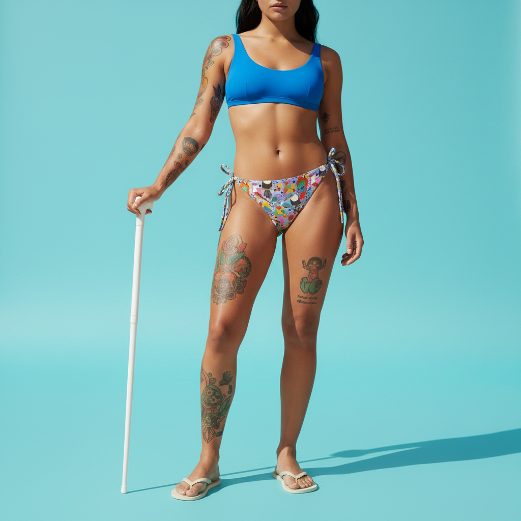 String bikini bottom | Tropical Birds | Recycled | 2Xs - 6XL