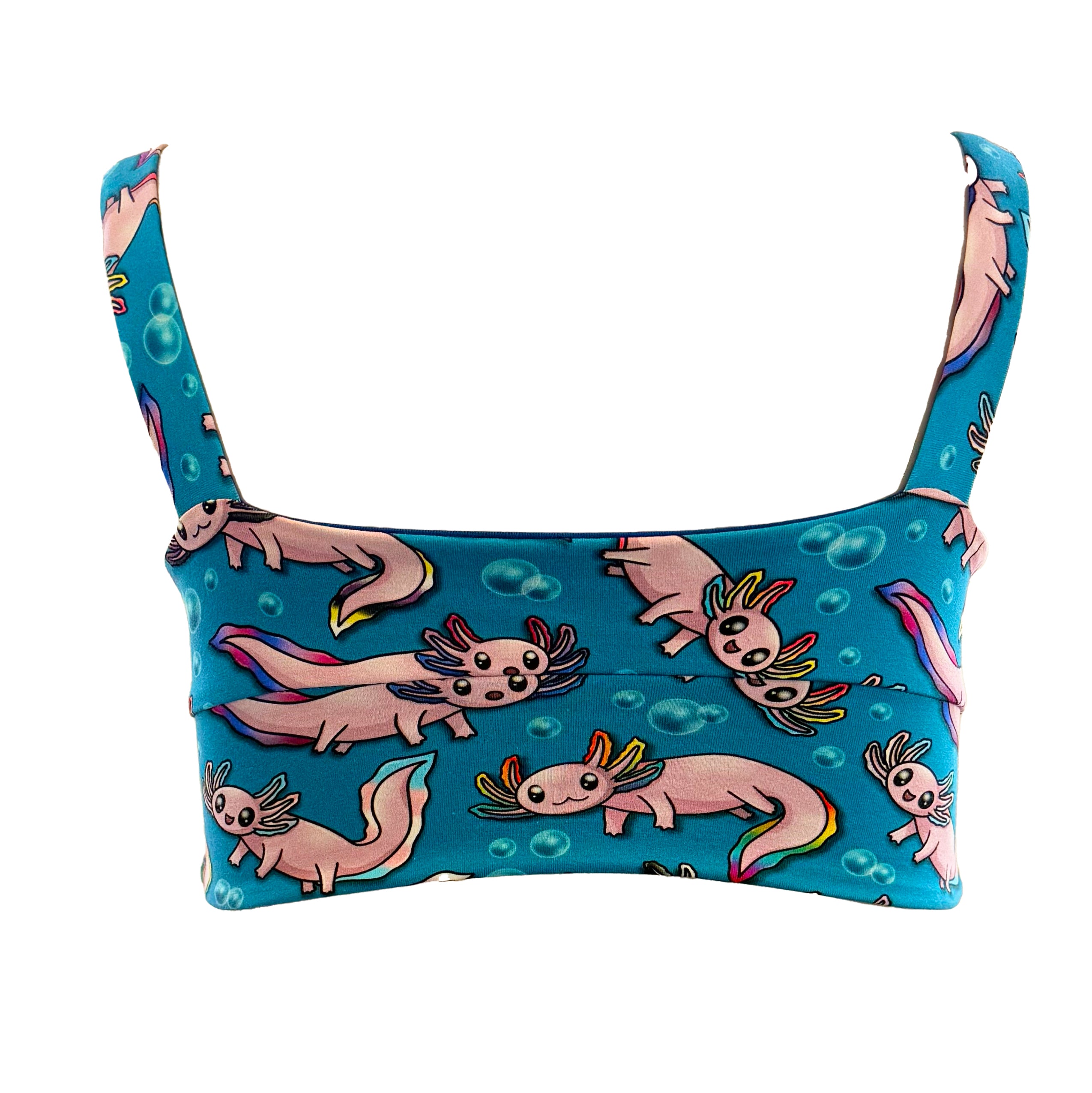 Comfort Bra | Wilde Mode Pride Axolotls | Organic Cotton