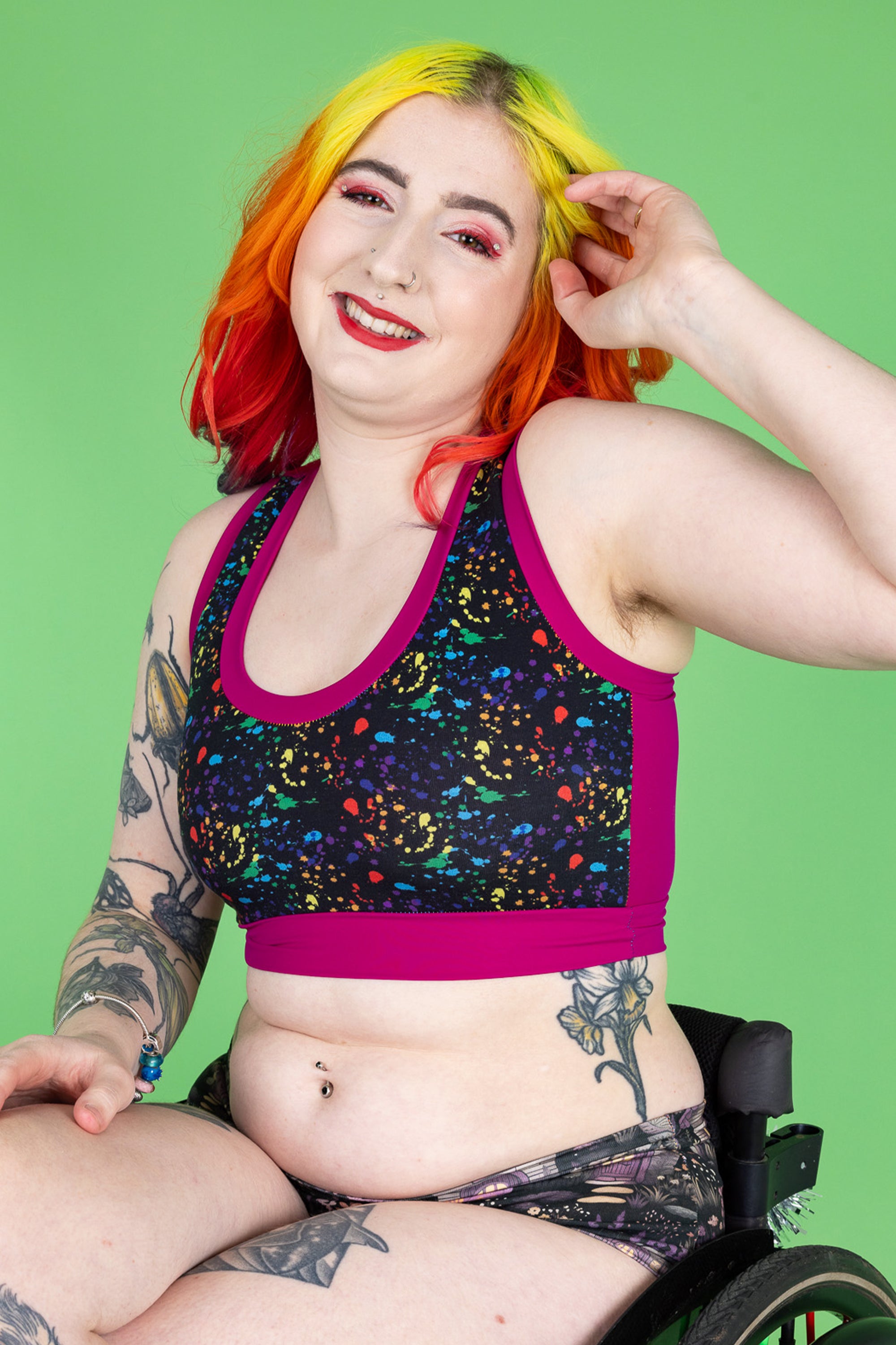 Binder Alternative Comfort Compression Top | Wilde Mode Multi Print | Recycled