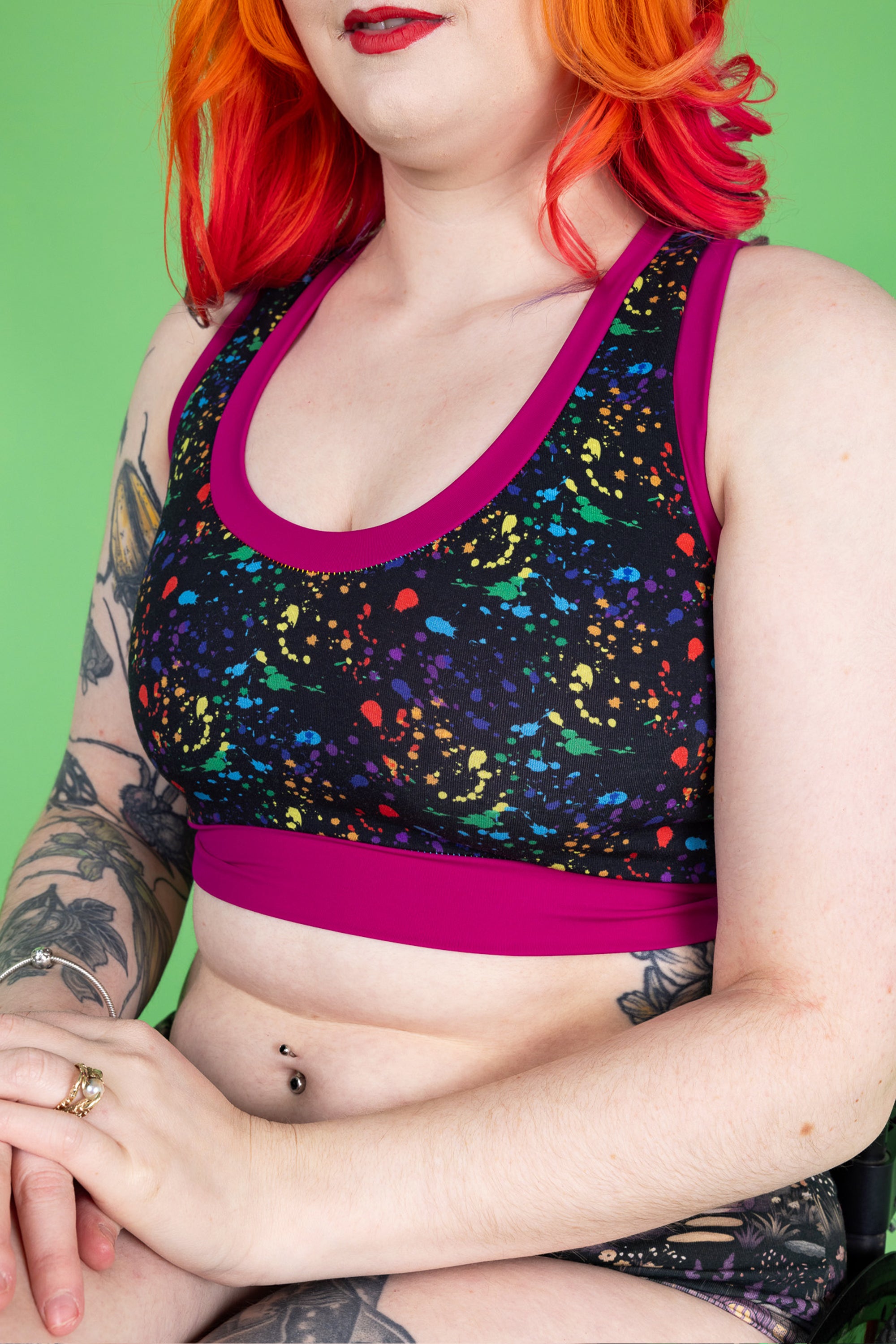 Binder Alternative Comfort Compression Top | Wilde Mode Multi Print | Recycled