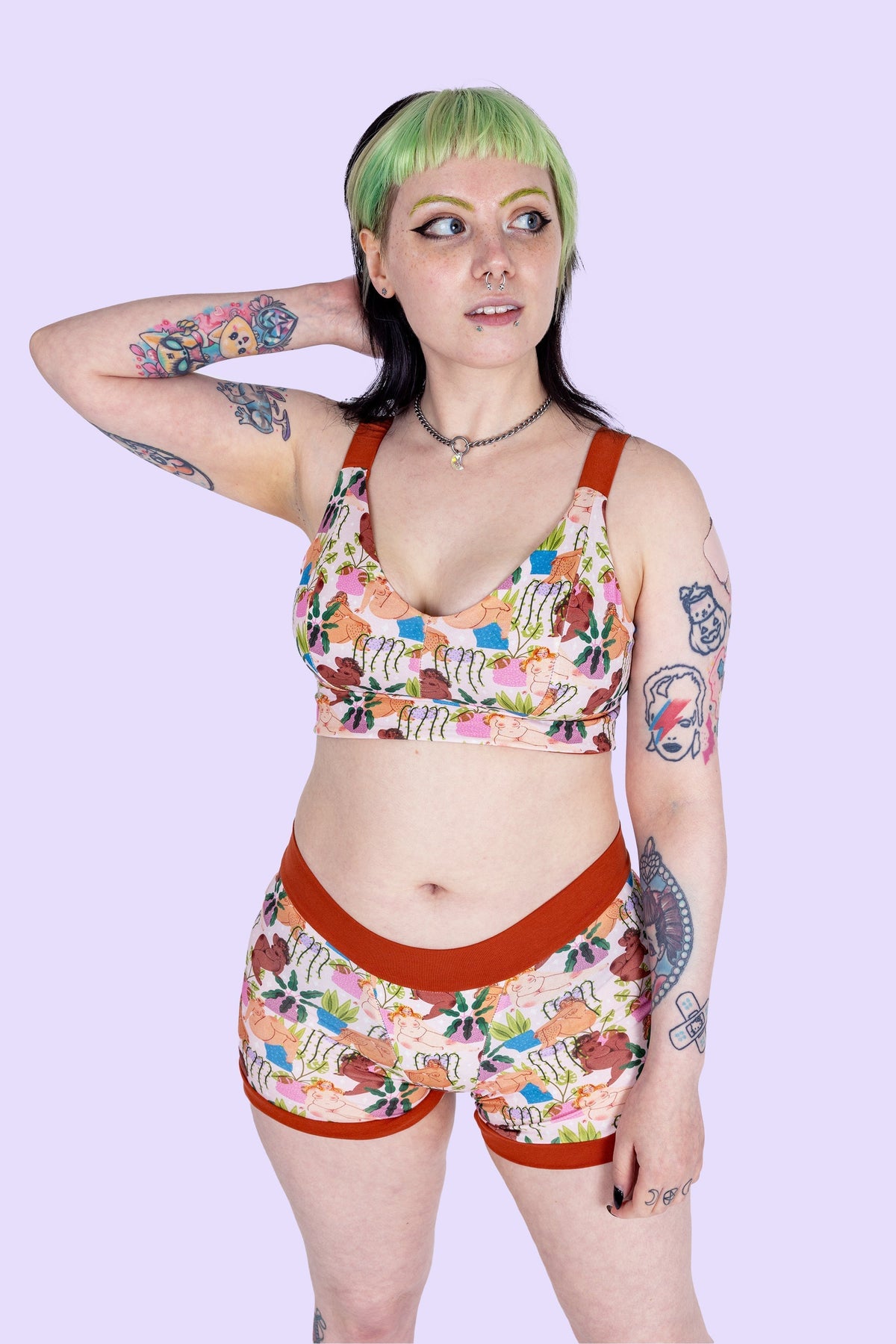 Wilde Mode X Bunny Wellar - Beautiful Babes | Organic Soft Cup Bra | A-O Cup | Made in the UK