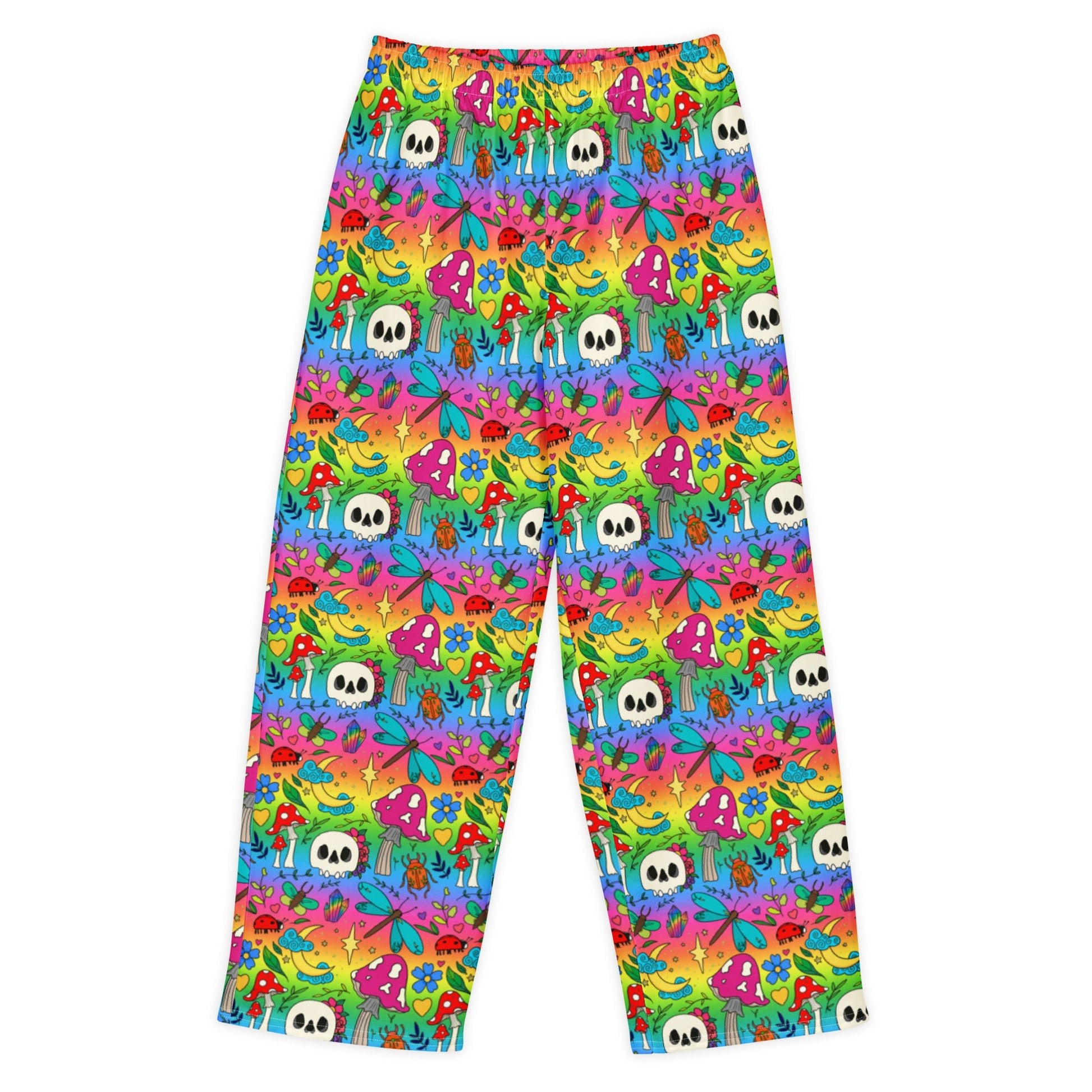Cotton Wide Leg Joggers | Bright Spring | Handmade to Order - Designed By Debz