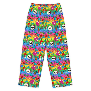 Cotton Wide Leg Joggers | Bright Spring | Handmade to Order - Designed By Debz