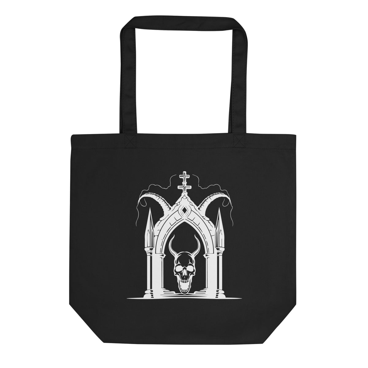 Black tote bag with a white lion design and 'Certified Believer' text on a white background