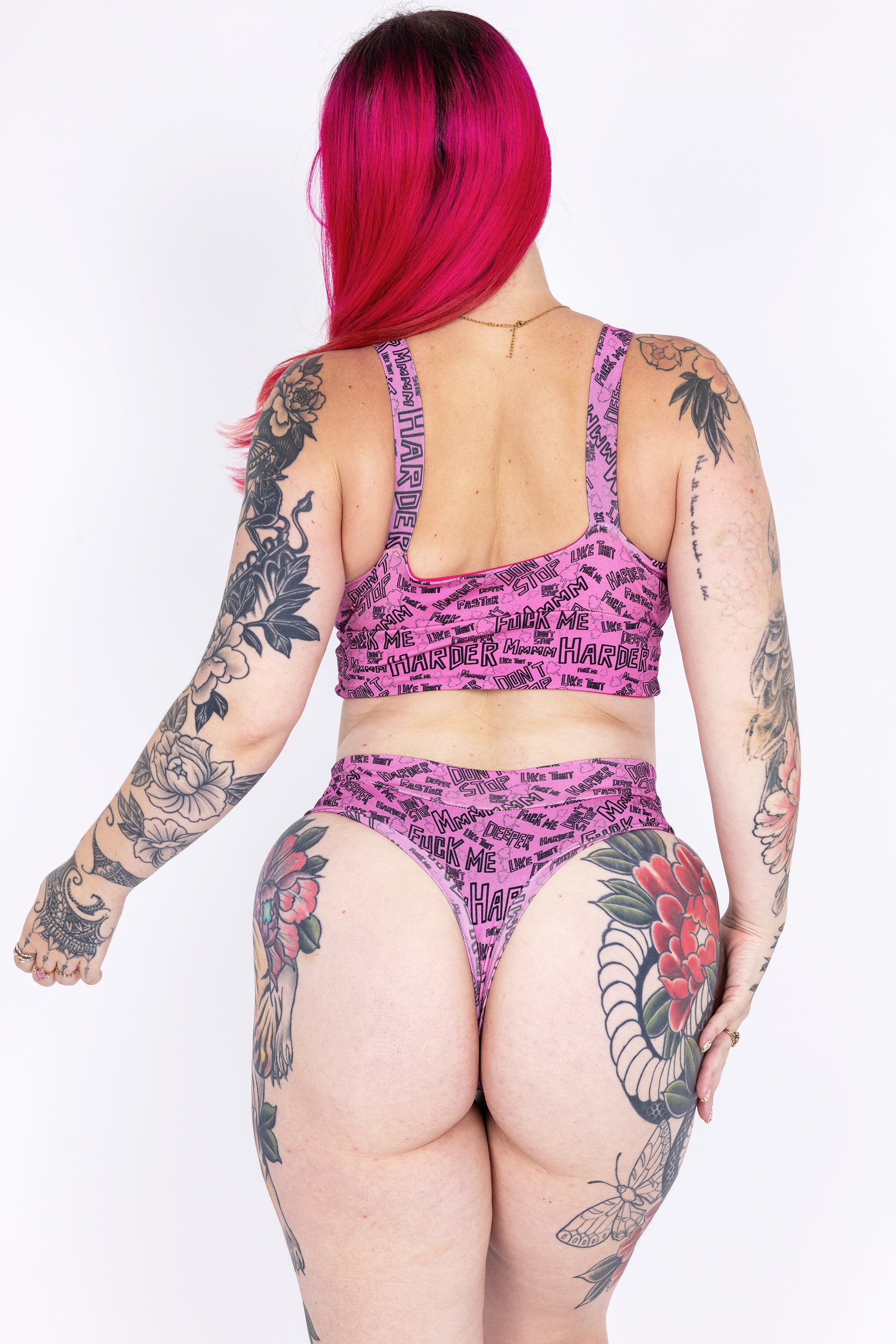 Wilde Mode Comfort Bra | NSFW 18+ Adult Content Print Vrs 2 | Organic Cotton