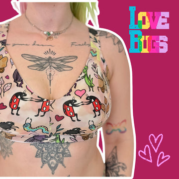 Wilde Mode Comfort Bra | Love Bugs | Organic Cotton | Soft Cup | Wireless
