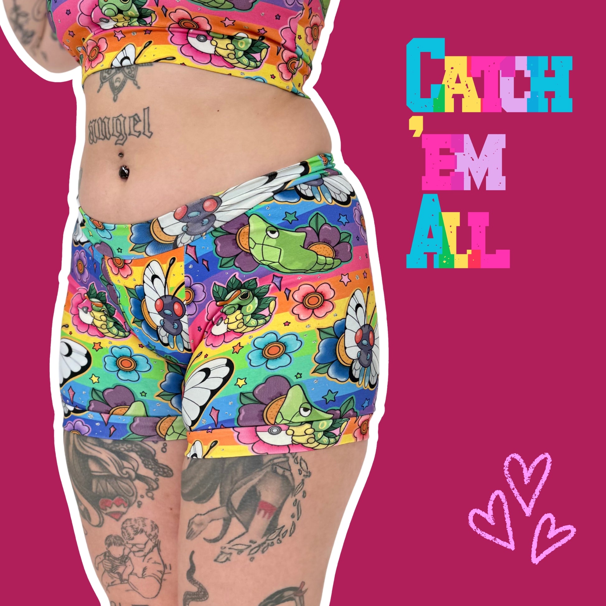 Gothic crow and rose design on organic cotton boxers by Designed By Debz, comfortable men's underwear with a dark floral pattern.