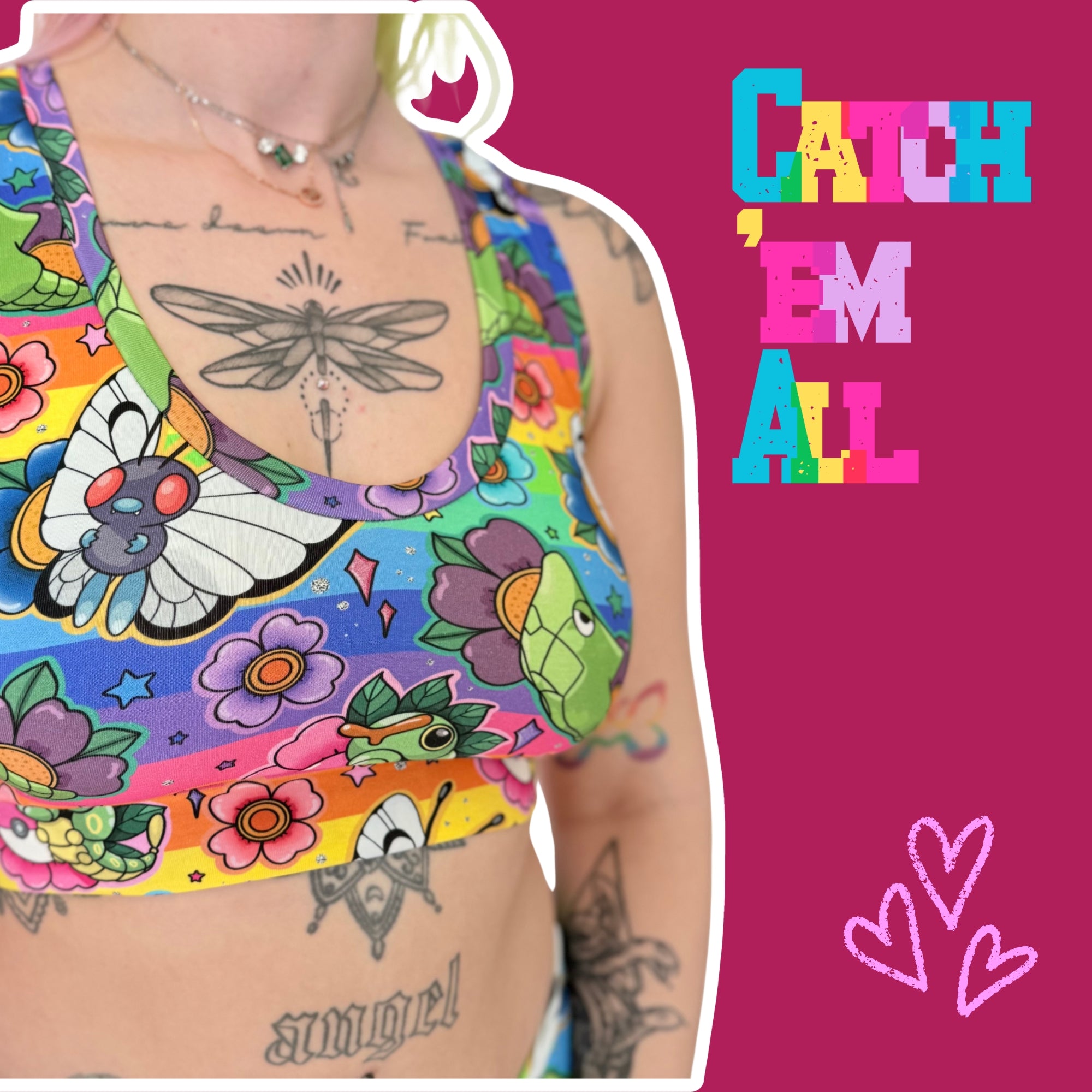 Comfort Bralette | Catch 'Em All | Organic Cotton