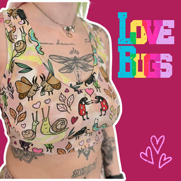 Wilde Mode Comfort Bralette | Love Bugs | Organic Cotton