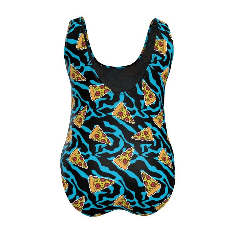 Handmade UK Swimsuit | Sizes 2XS to 7XL | Pizza Party - Designed By Debz
