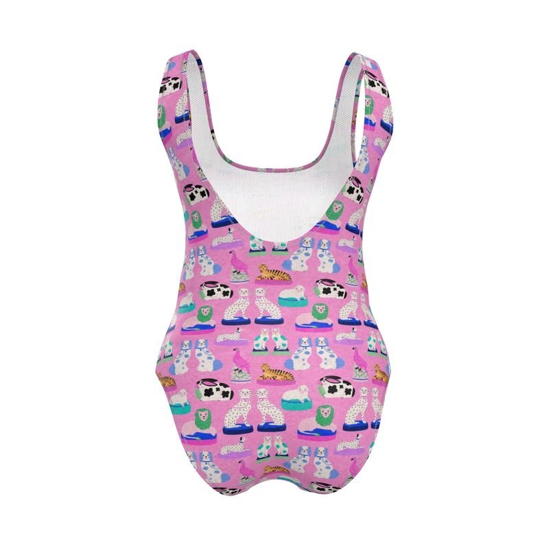 Handmade UK Swimsuit | Sizes 2XS to 7XL | Porcelain Dogs - Designed By Debz